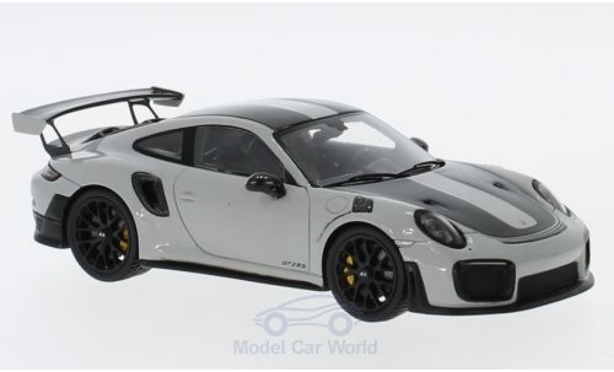 Porsche 991 GT2 RS 1/43 Spark 911 ( II) GT2 RS grigio/nero 2018 Weissach Package modellino in miniatura