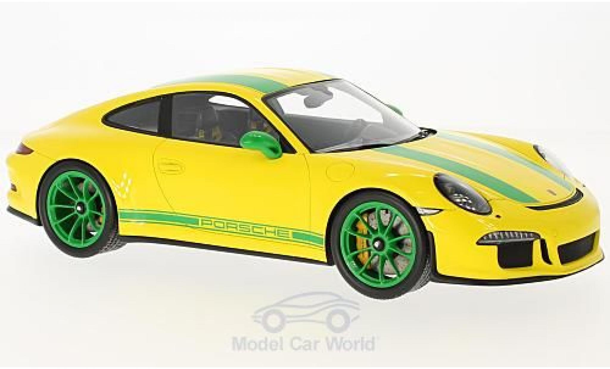 Porsche 991 R 1/18 Spark 911 () R giallo/verde 2016 modellino in miniatura