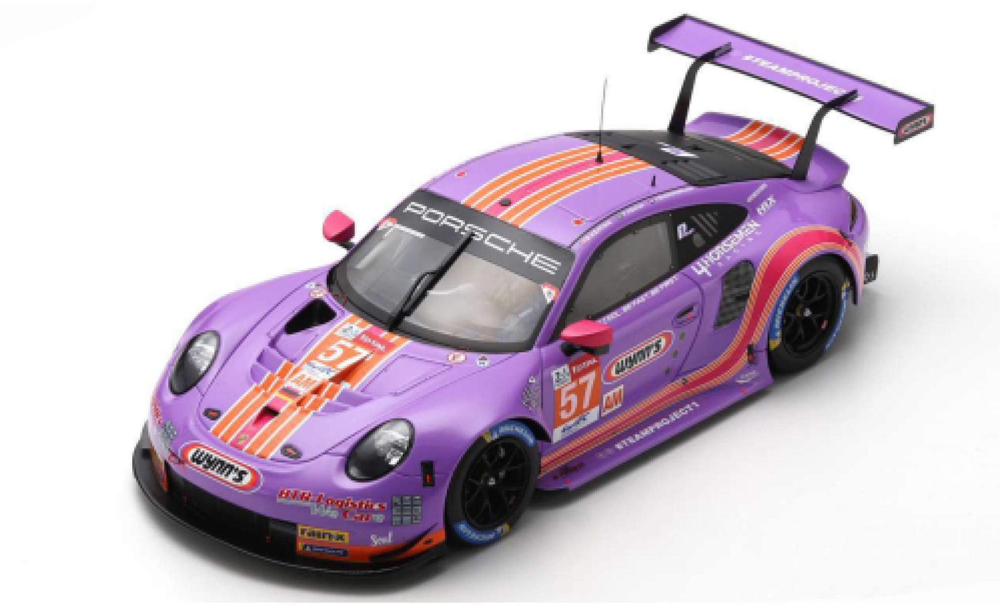 Porsche 992 RSR 1/18 Spark 911 (991) RSR No.57 Team Project 1 Wynns 24h Le Mans 2020 J.Bleekemolen/F.Fraga/B.Keating modellino in miniatura
