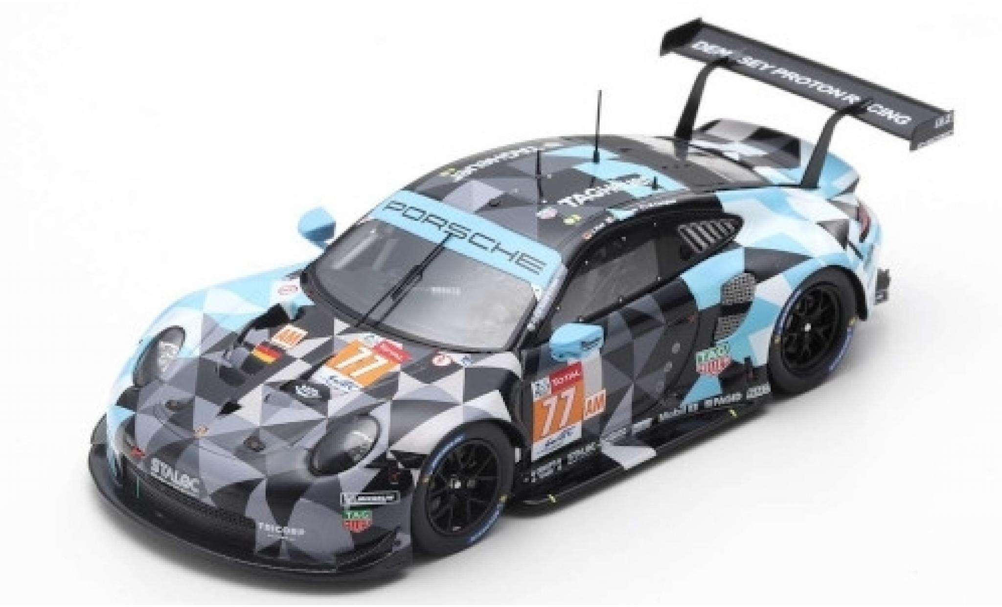 Porsche 992 RSR 1/43 Spark 911 (991) RSR No.77 Dempsey-Prossoon Racing 24h Le Mans 2019 M.Campbell/C.Ried/J.Andlauer modellino in miniatura