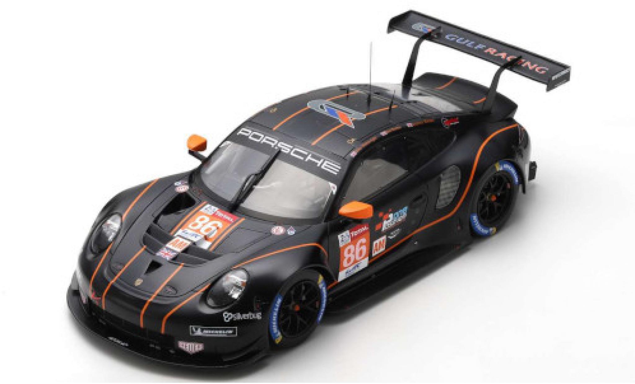 Porsche 992 RSR 1/18 Spark 911 (991) RSR No.86 Gulf Racing Wynns 24h Le Mans 2020 B.Barker/M.Wainwright/A.Watson modellino in miniatura