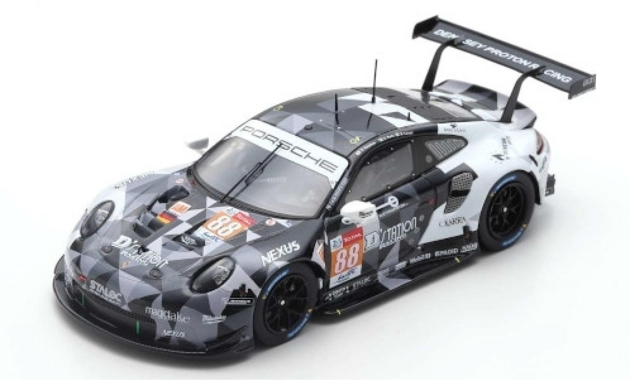 Porsche 992 RSR 1/43 Spark 911 (991) RSR No.88 Dempsey-Prossoon Racing 24h Le Mans 2019 S.Hoshino/G.Roda/M.Cairoli modellino in miniatura