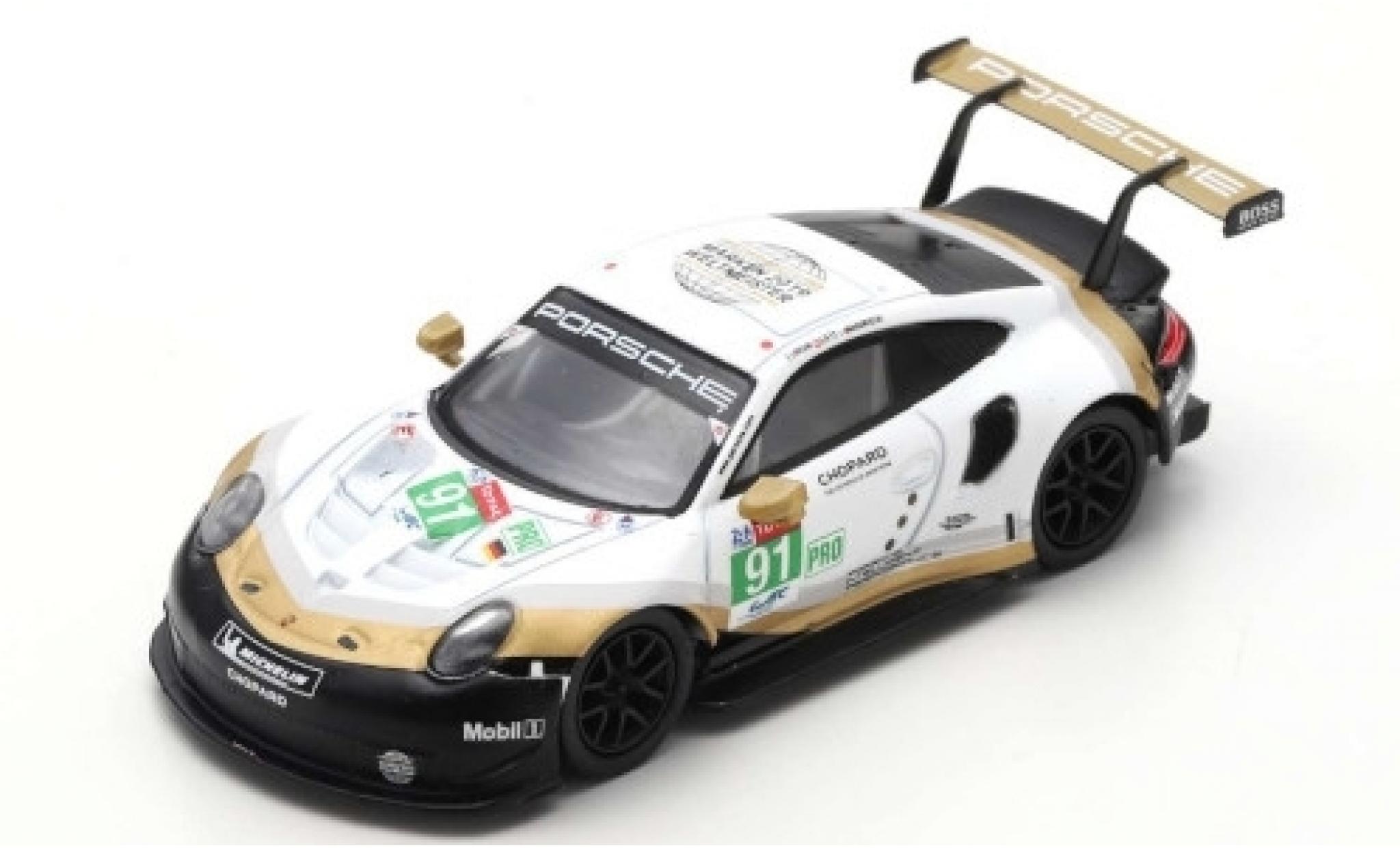 Porsche 992 RSR 1/18 Spark 911 (991) RSR No.91 GT Team 24h Le Mans 2019 R.Lietz/G.Bruni/F.Makowiecki modellino in miniatura