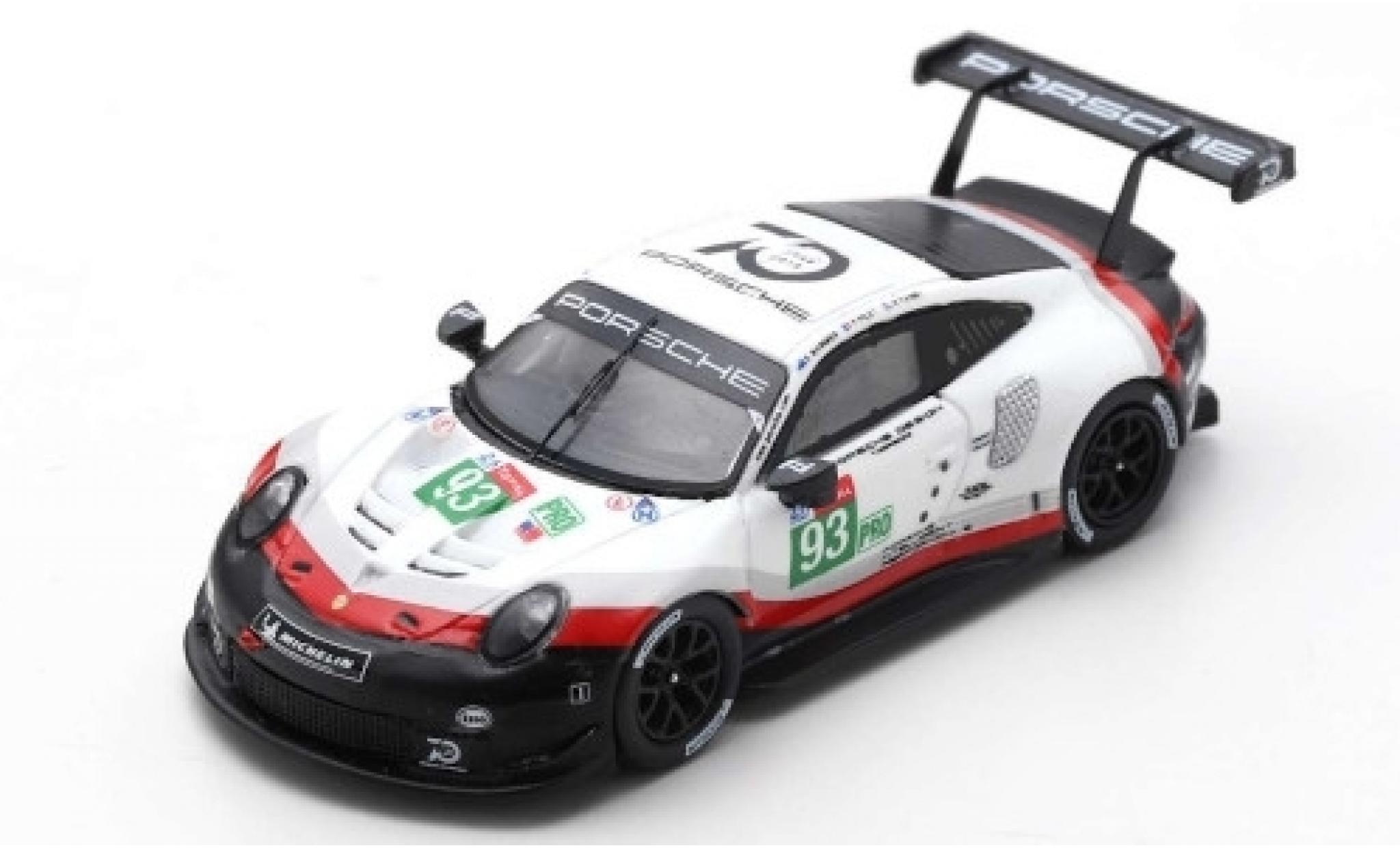 Porsche 991 RSR 1/12 Spark 911 () RSR No.93 GT Team 24h Le Mans 2018 P.Pilet/N.Tandy/E.Bamber modellino in miniatura