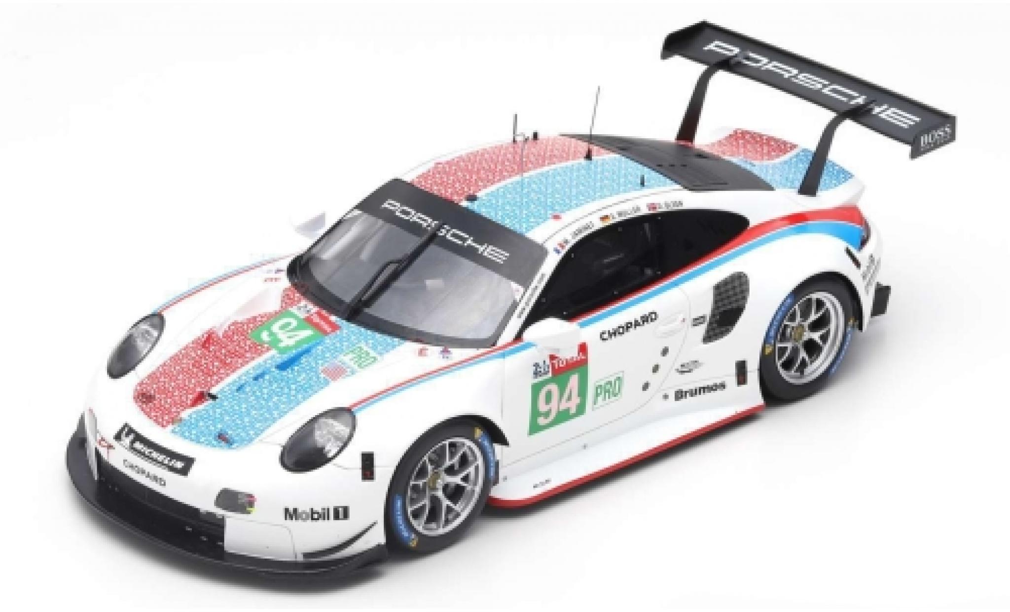 Porsche 992 RSR 1/43 Spark 911 (991) RSR No.94 GT Team 24h Le Mans 2019 S.Müller/M.Jaminet/D.Olsen modellino in miniatura