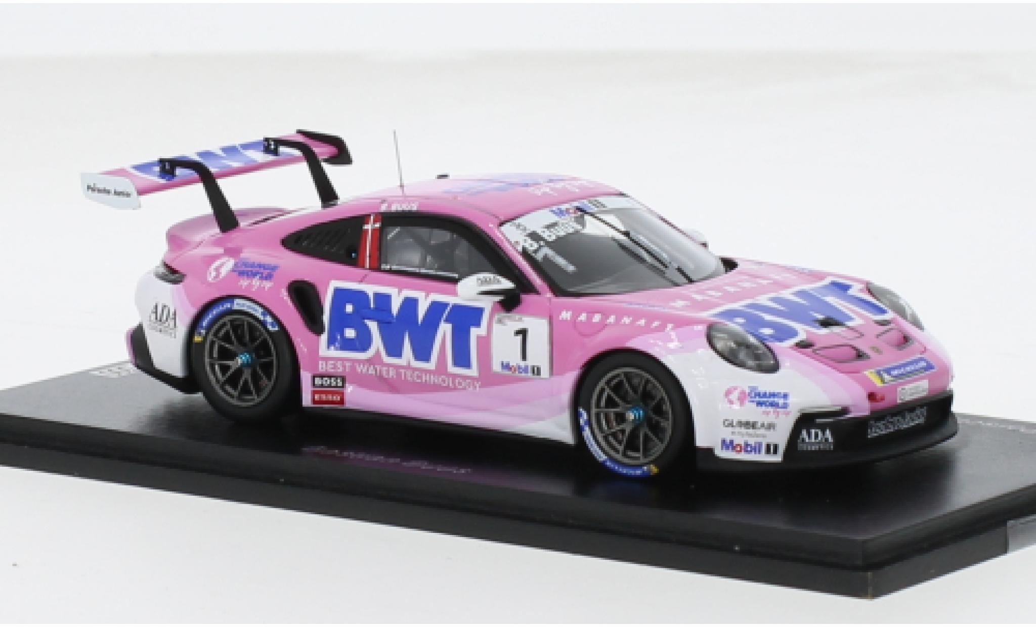 Porsche 992 GT3 1/43 Spark 911  Cup No.1 Supercup 2023 1:43 modellino in miniatura