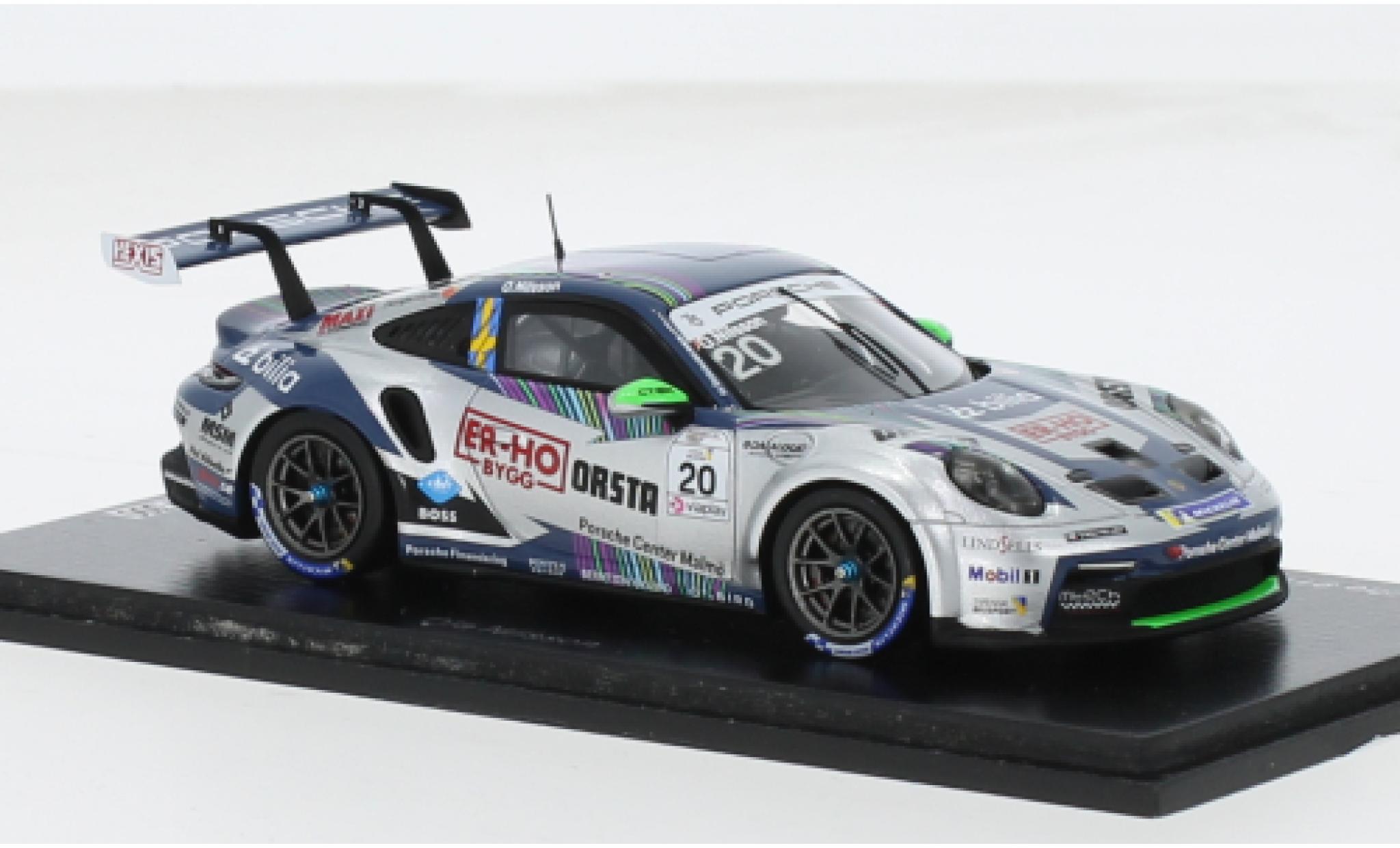 Porsche 992 GT3 1/43 Spark 911  Cup No.20 Carrera Cup Scandinavia 2023 1:43 modellino in miniatura