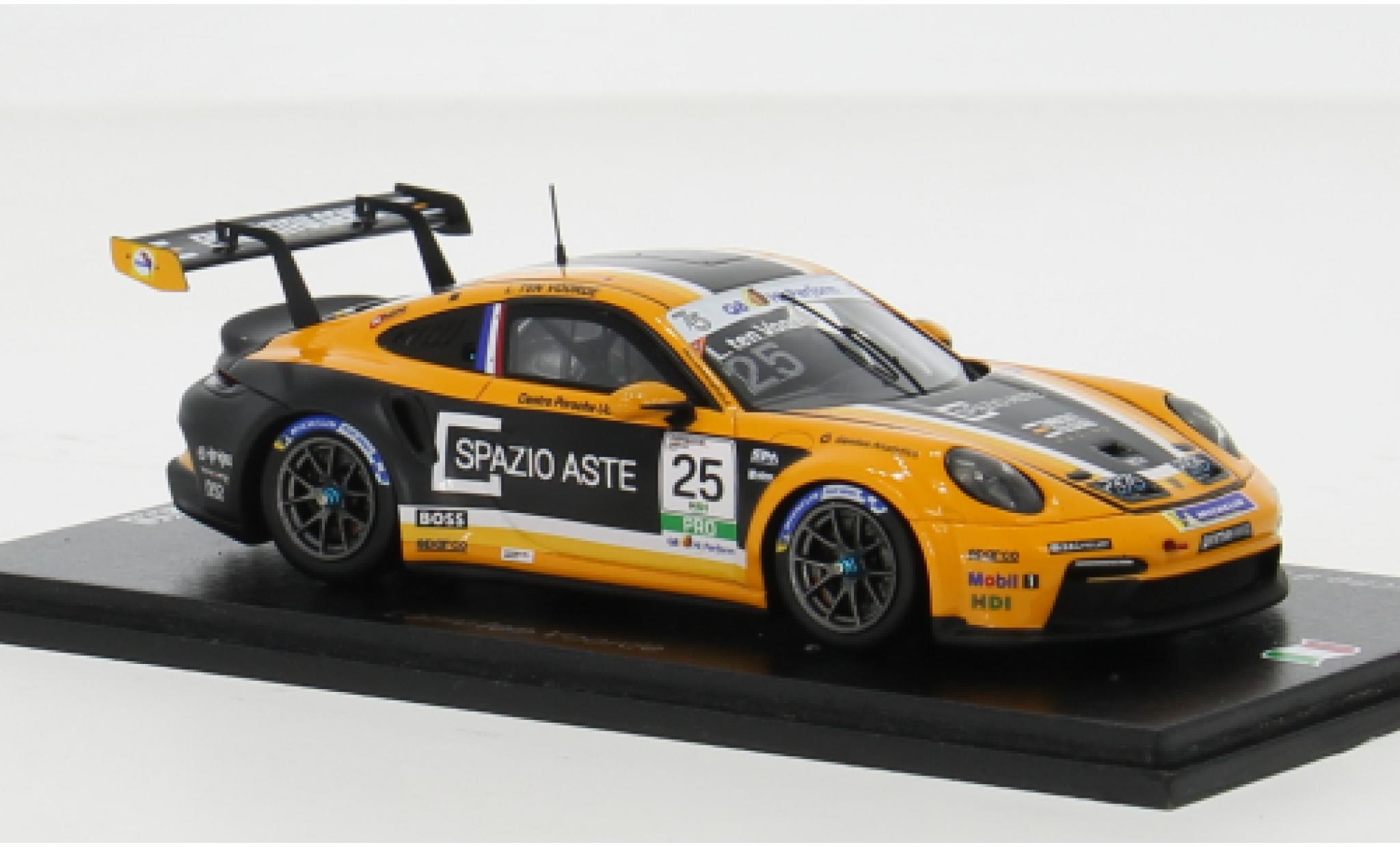 Porsche 992 GT3 1/43 Spark 911  Cup No.25 Carrera Cup Italia 2023 1:43 modellino in miniatura