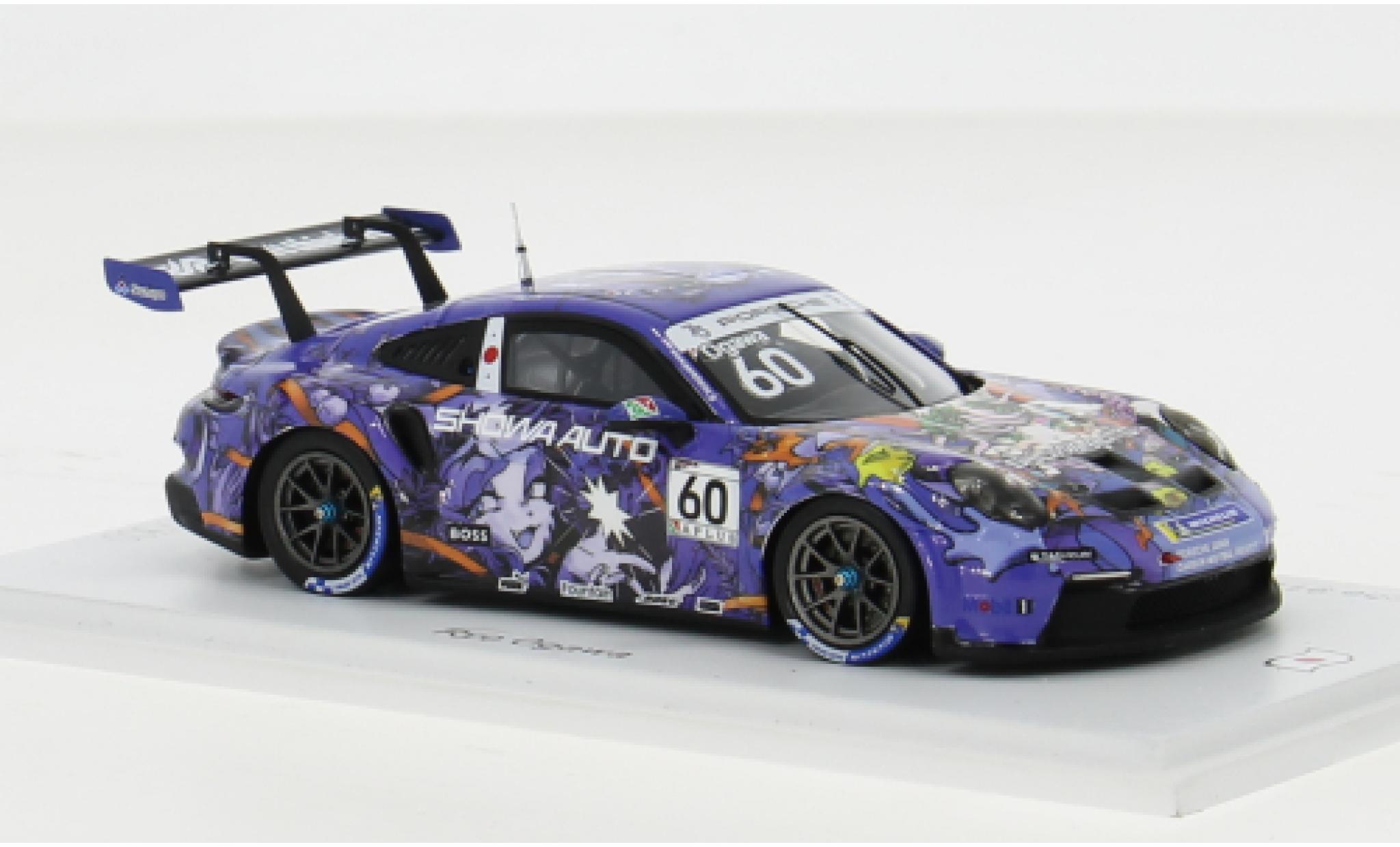 Porsche 992 GT3 1/43 Spark 911  Cup No.60 Carrera Cup Japan 2023 1:43 modellino in miniatura