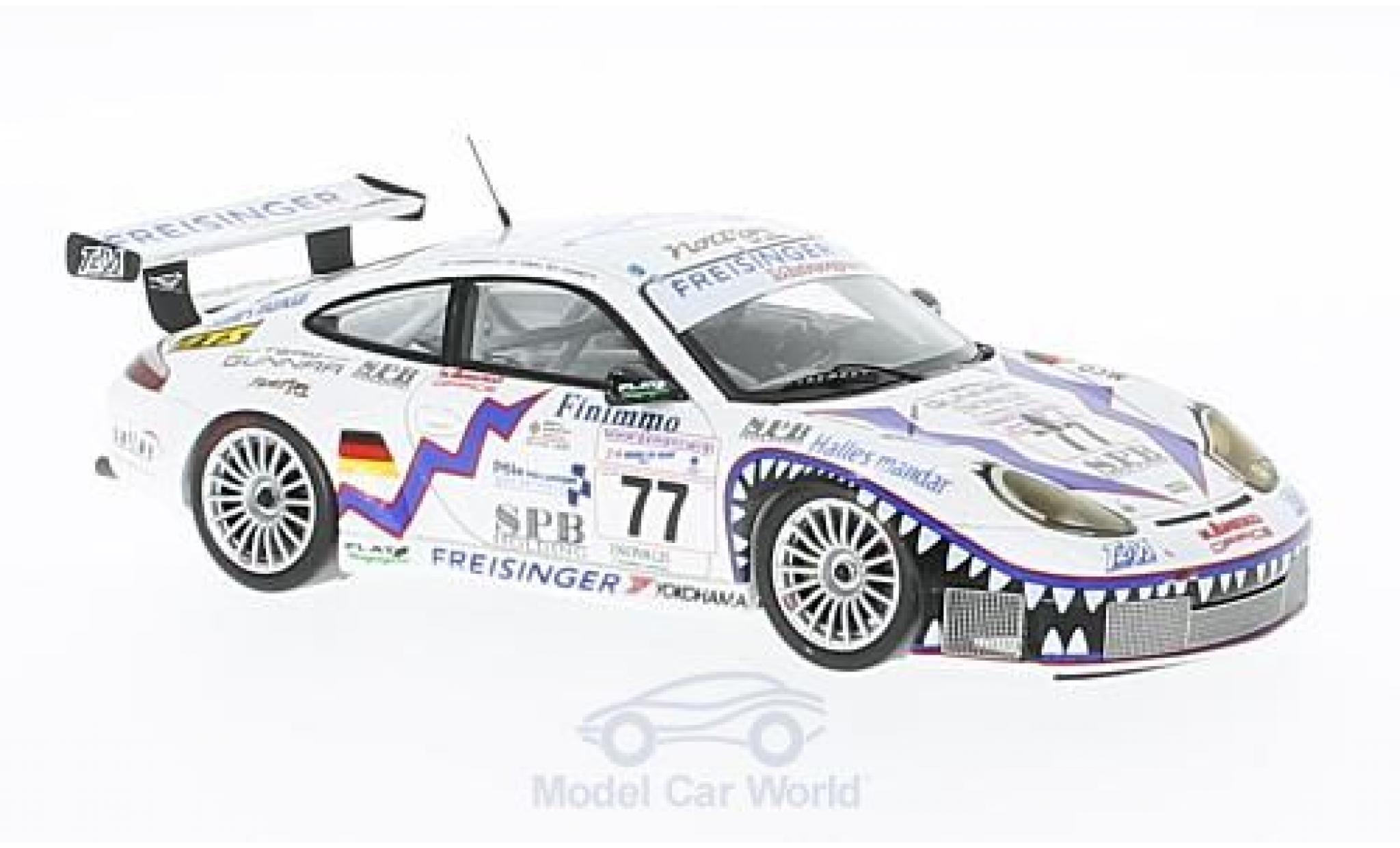 Porsche 996 GT3 RS 1/43 Spark 911 () GT3 RS No.77 Freisinger Motorsport 24h Le Mans 2001 R.Dumas/G.Jeannette/P.Haezebrouck modellino in miniatura