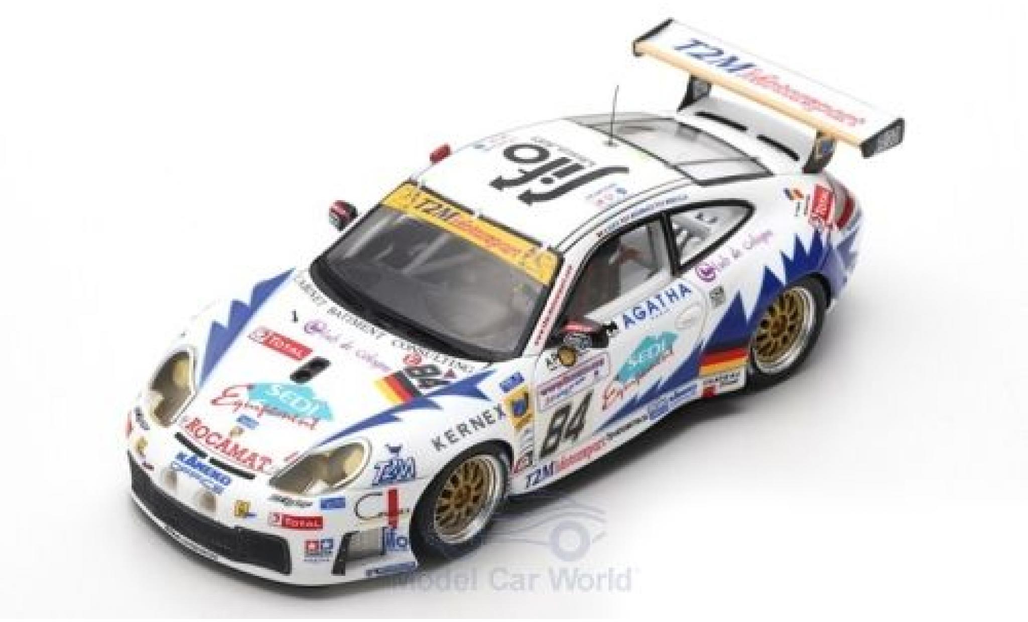 Porsche 996 GT3 RS 1/43 Spark 911 () GT3 RS No.84 T2M Motorsport 24h Le Mans 2003 P.Bourdais/R.Berville/V.Ickx modellino in miniatura
