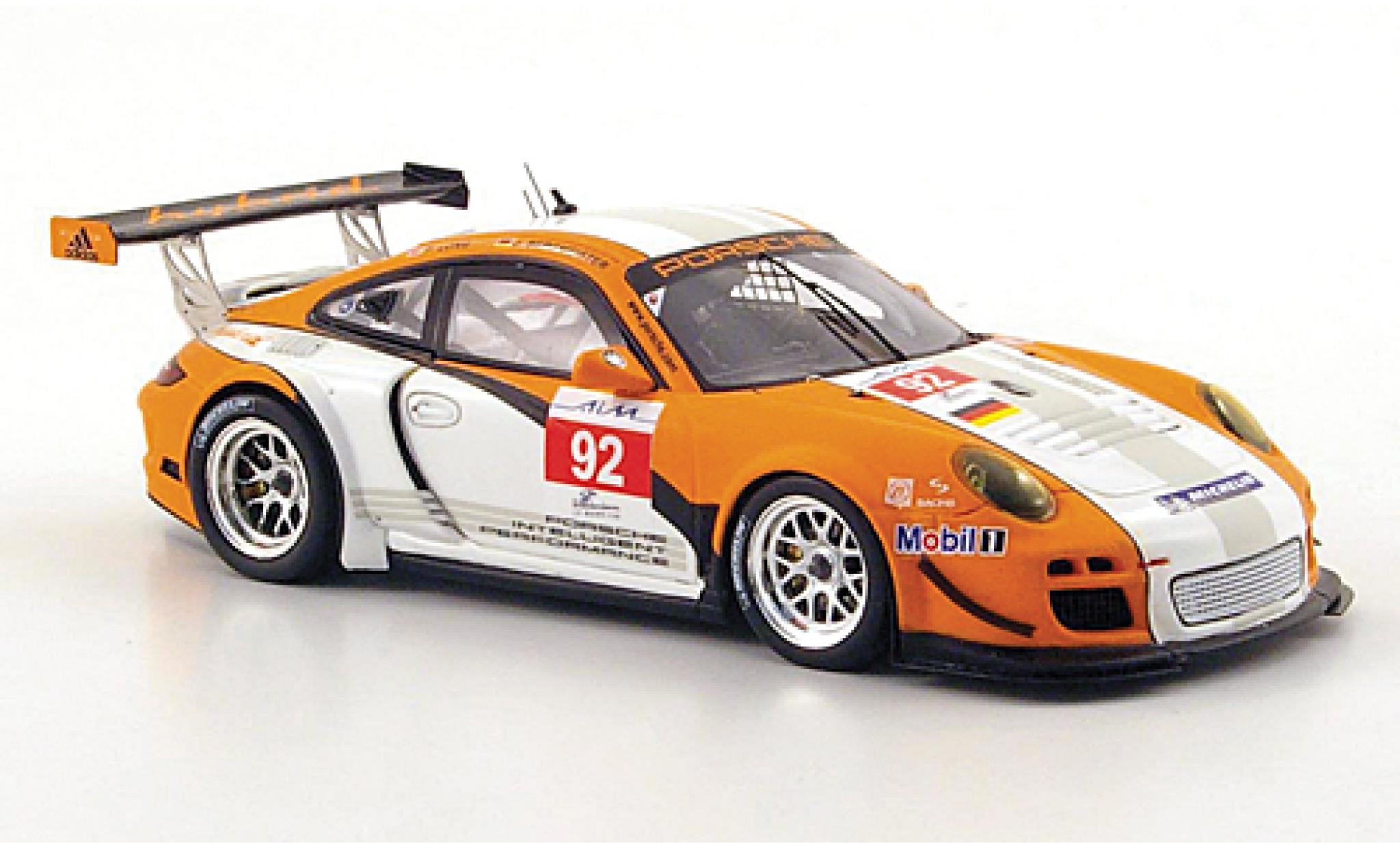 Porsche 997 GT3 1/43 Spark 911 () GT3 R hybrid No.92 ILMC 1000km Zhuhai 2010 J.Bergmeister modellino in miniatura