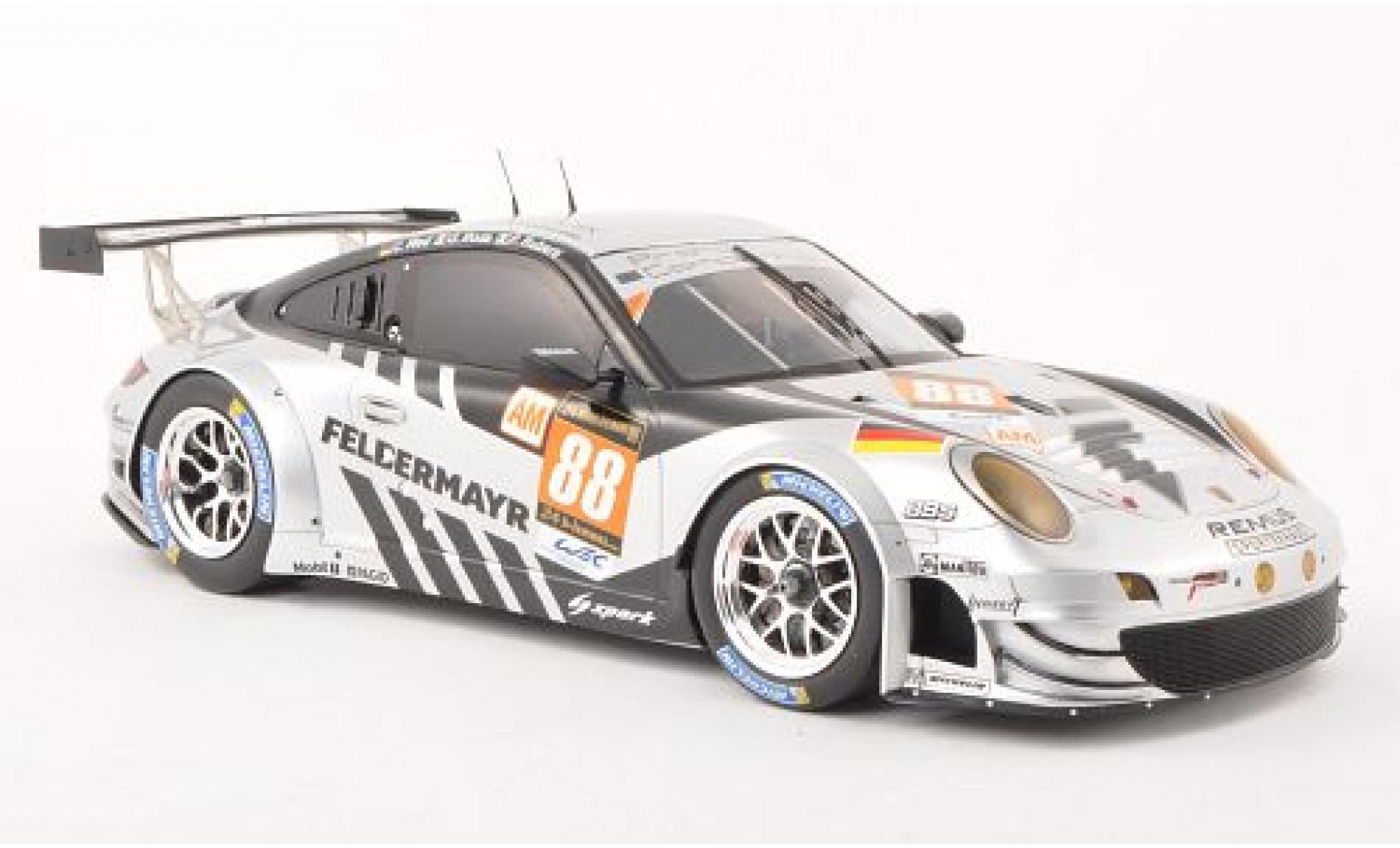 Porsche 991 RSR 1/18 Spark 911 (997) GT3 RSR No.88 Prossoon Competition 24h Le Mans 2013 capos et les portes fermé C.Ried/G.Roda/P.Ruberti modellino in miniatura