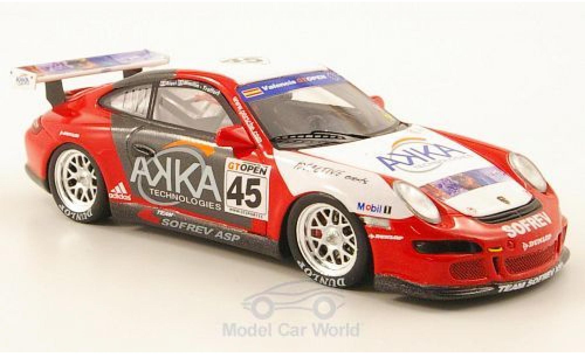 Porsche 997 SC 1/43 Spark 911 () No.45 Team Sofrev AKKA GT Open 2007 M.Ricci/M.Moullin-Traffort modellino in miniatura