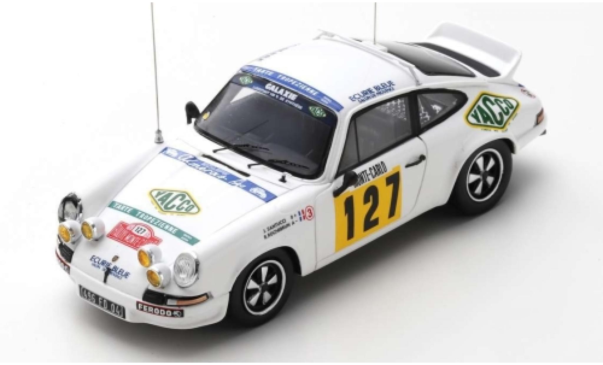 Porsche 930 RS 1/43 Spark 911 Carrera RS 2.7 No.127 Ecurie Bleue Yacco Rallye WM Rallye Monte Carlo 1978 J.J.Santucci/R.Rochebrun modellino in miniatura