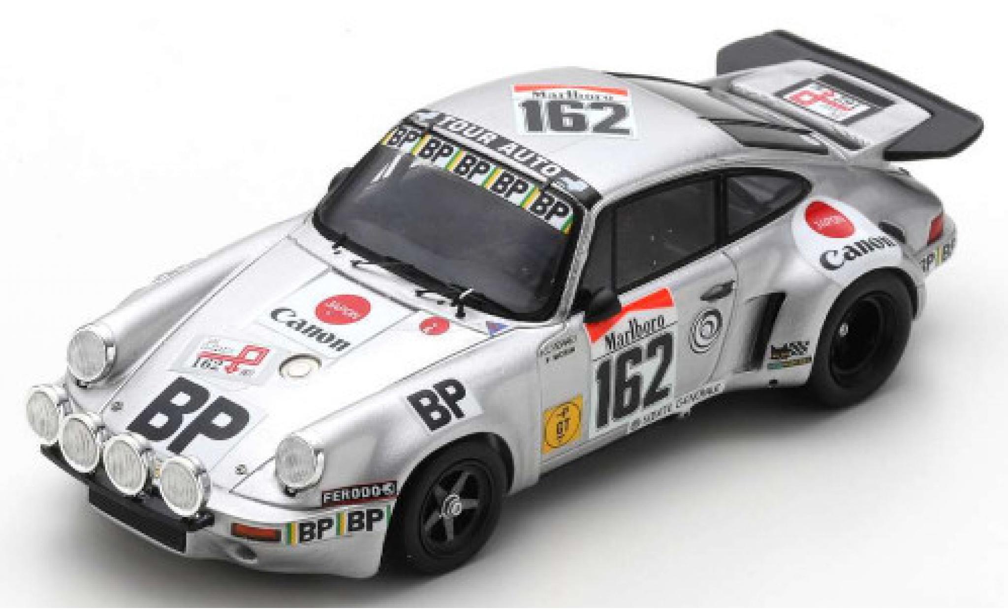 Porsche 930 RSR 1/43 Spark 911 Carrera RSR 3.0 No.162 BP Tour de France Auto 1977 A-C.Verney/D.Emmanuelli modellino in miniatura