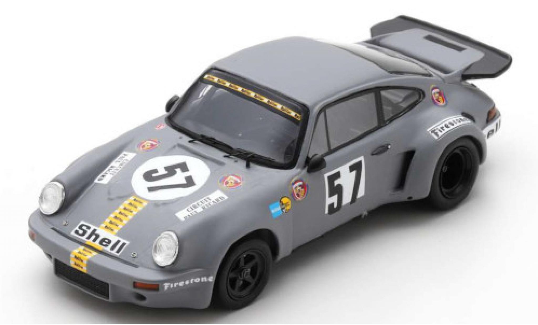 Porsche 930 RSR 1/43 Spark 911 Carrera RSR 3.0 No.57 Gelo Racing 1000km Le Castellet 1974 T.Schenken/R.Stommelen modellino in miniatura
