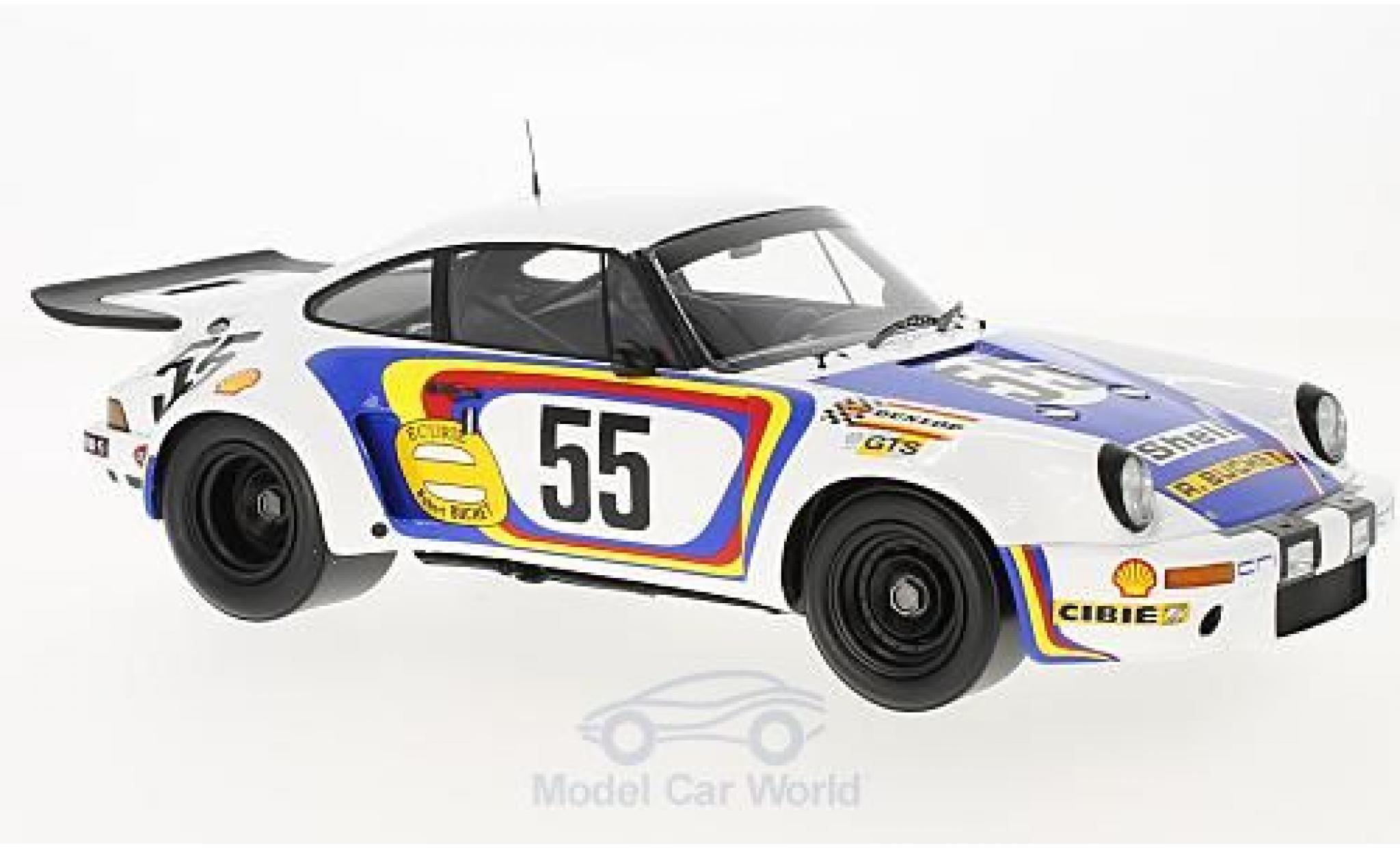 Porsche 930 RSR 1/18 Spark 911 Carrera RSR No.55 24h Le Mans 1975 C.Ballot-Lena/J.Bienvenue modellino in miniatura