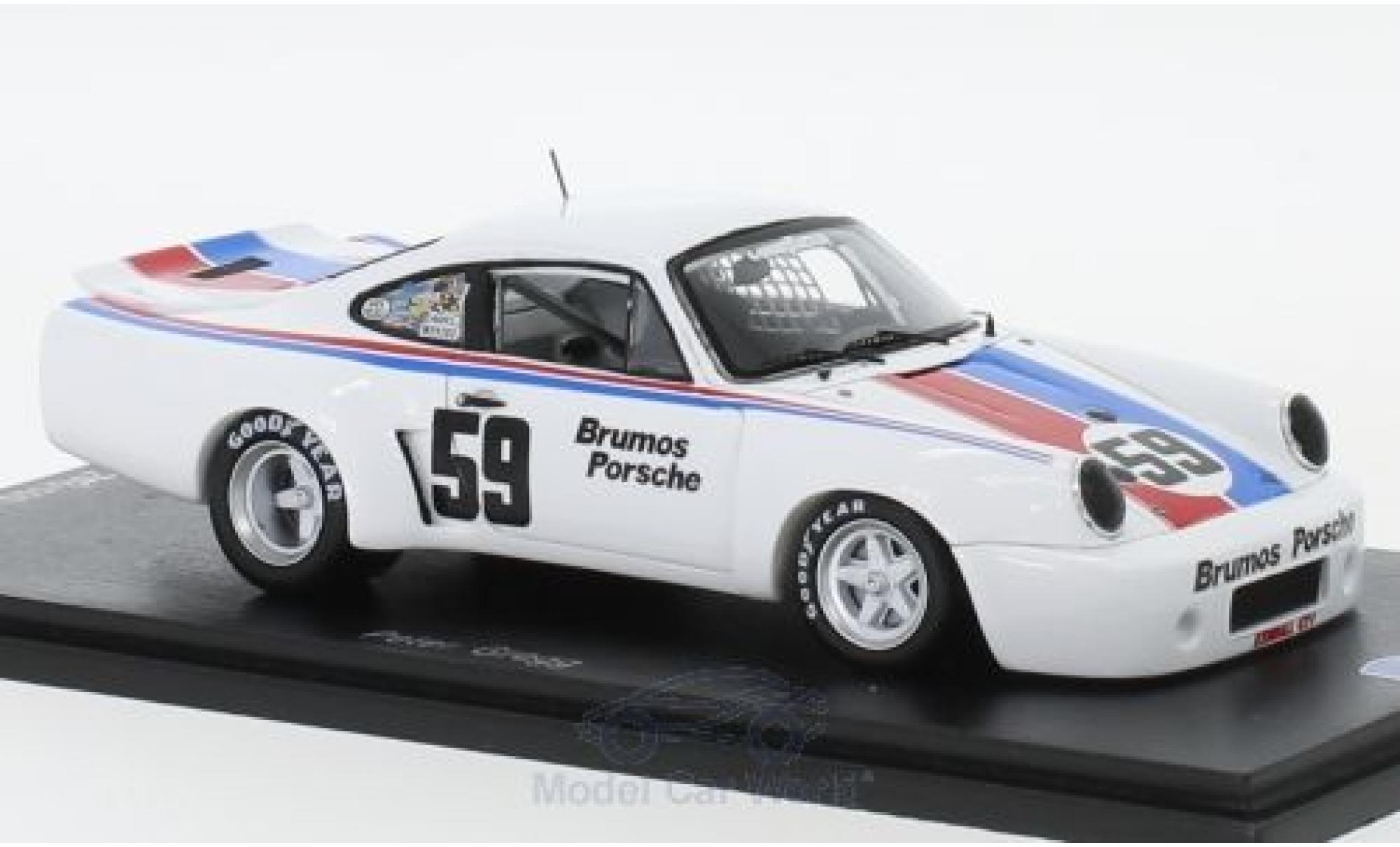 Porsche 930 RSR 1/43 Spark 911 Carrera RSR No.59 100 Miles MID-Ohio 1975 P.Gregg modellino in miniatura