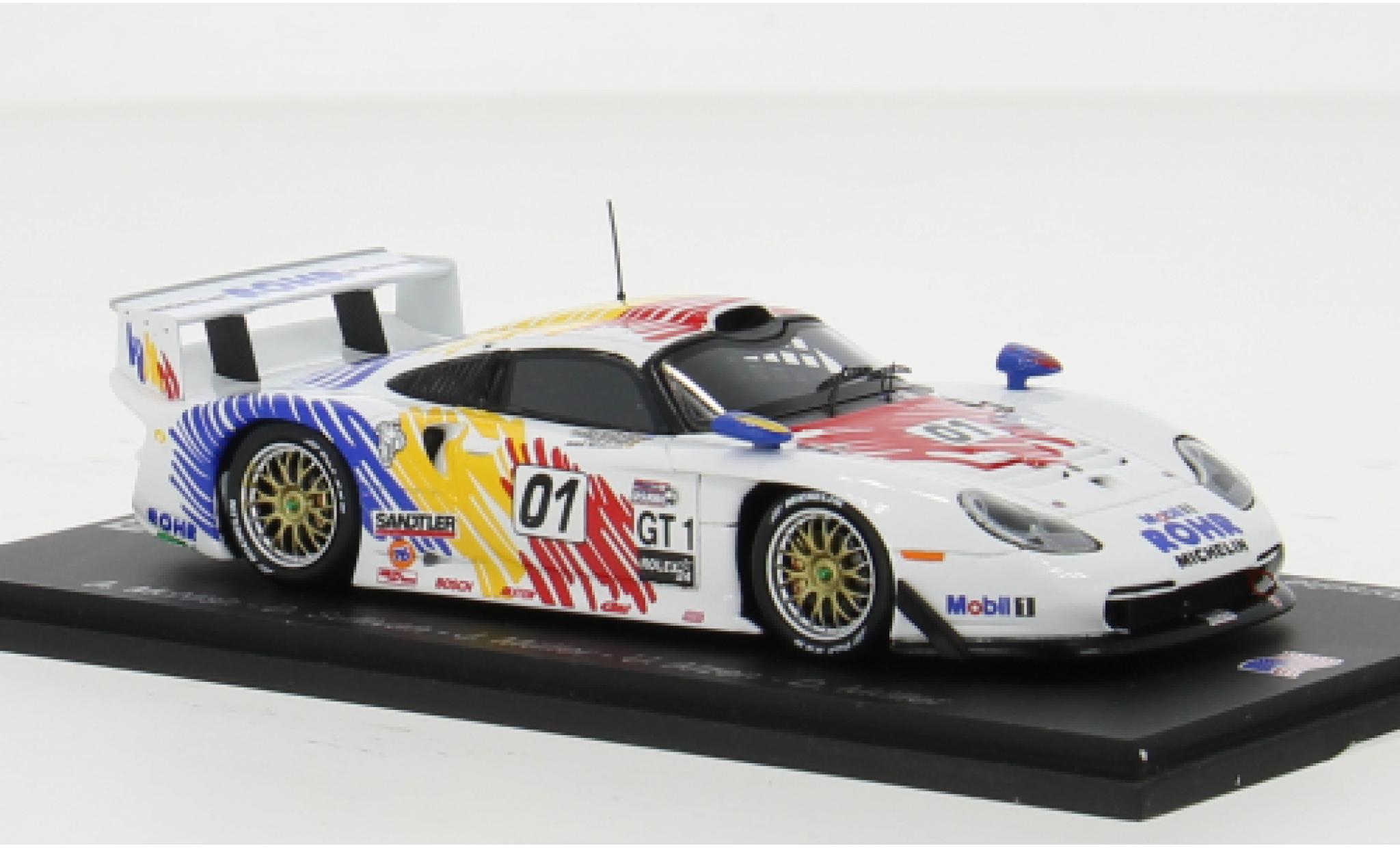 Porsche 996 GT1 1/43 Spark 911 Evo No.01 Rohr Motorsport 24h Daytona 1998 1:43 modellino in miniatura