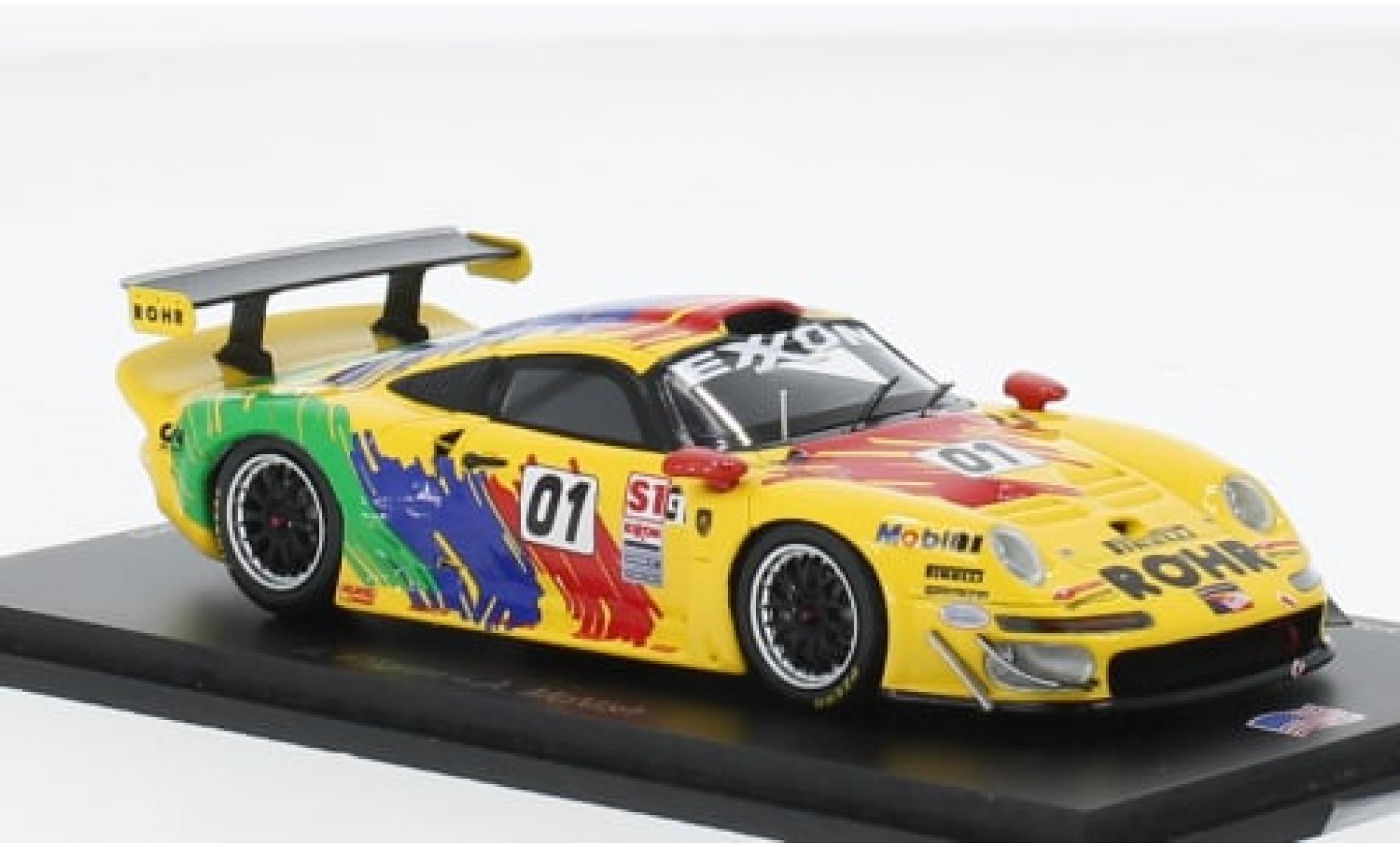 Porsche 996 GT1 1/43 Spark 911 No.01 Rohr Motorsport Las Vegas 1997 1:43 modellino in miniatura
