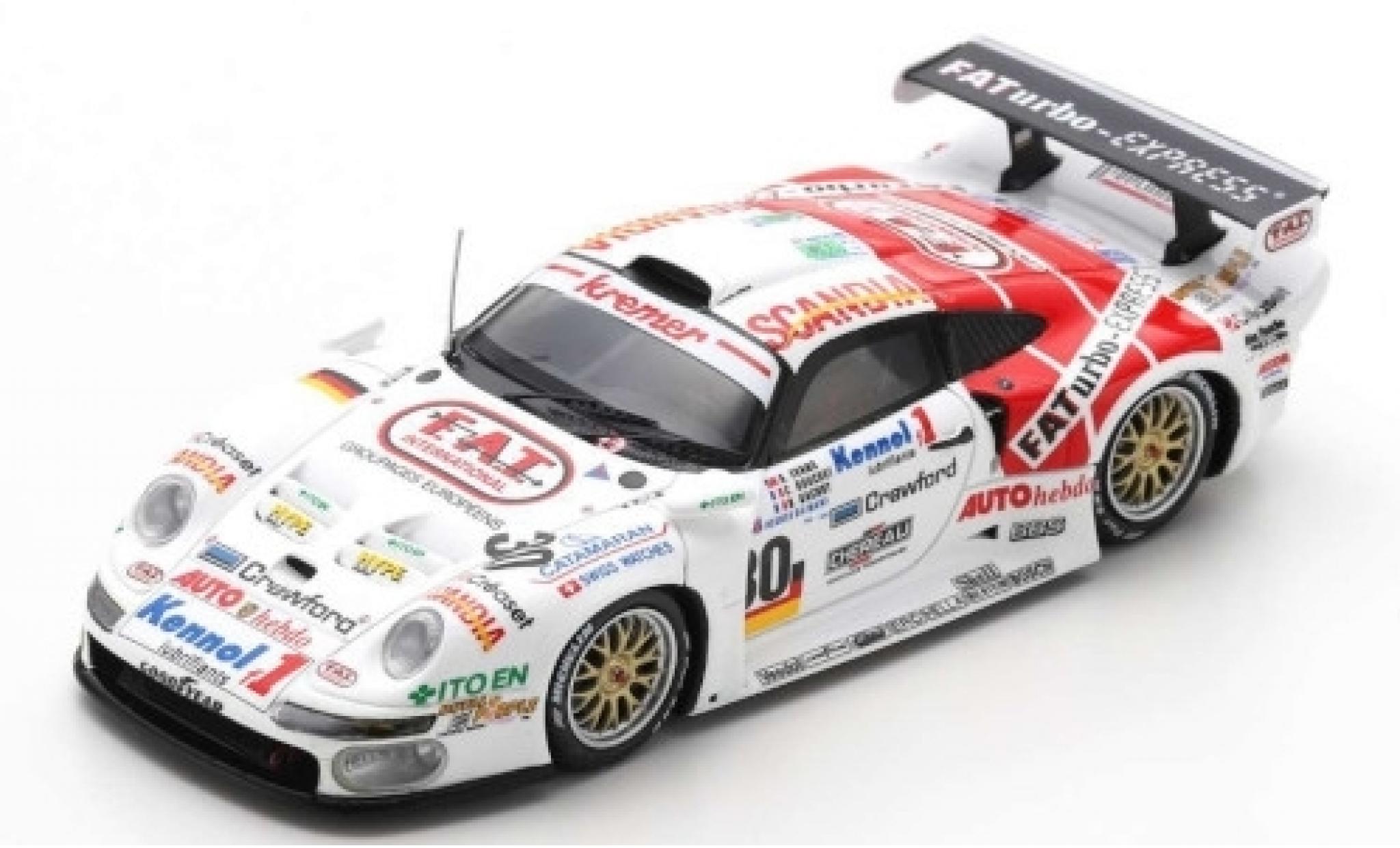 Porsche 996 Turbo 1/43 Spark 911 GT1 No.30 Kremer Racing FATurbo-Express 24h Le Mans 1997 B.Gachot/A.Evans/C.Bouchut modellino in miniatura