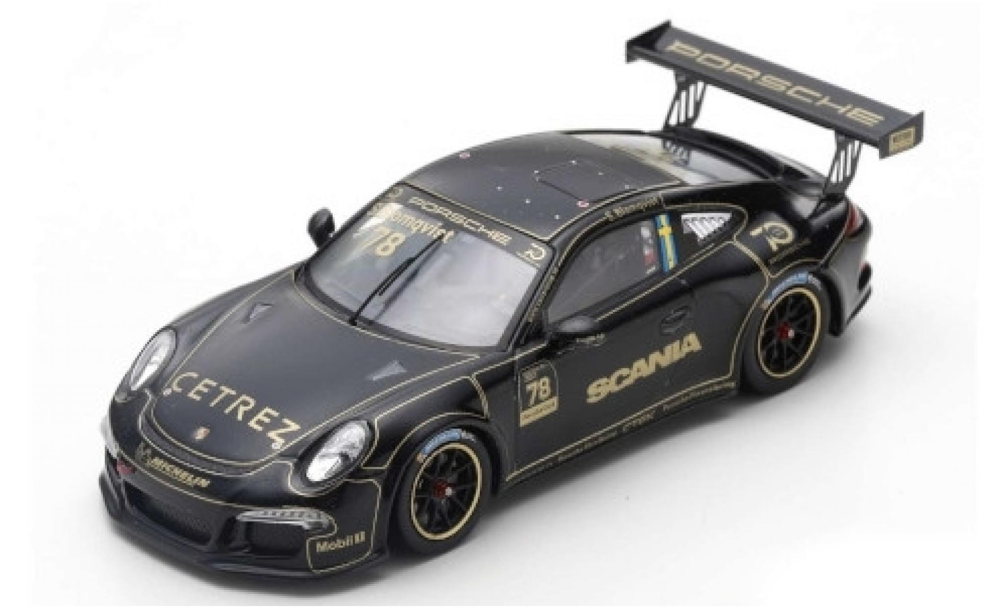 Porsche 991 GT3 Cup 1/43 Spark 911 GT3 Cup ( II) No.78 Carrera Cup Scandinavia Anderstorp 2018 Tribute to Ronnie Peterson S.Blomqvist modellino in miniatura