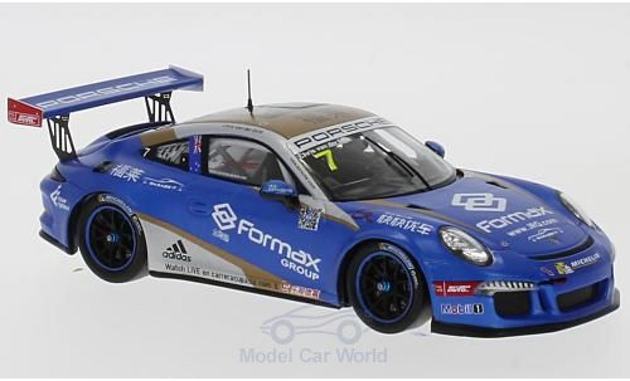 Porsche 991 GT3 Cup 1/43 Spark 911 GT3 Cup No.7 Carrera Cup Asien 2017 C.van der Drift modellino in miniatura