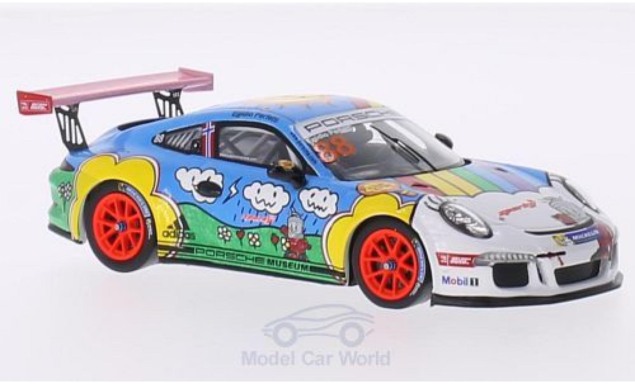 Porsche 991 GT3 Cup 1/43 Spark 911 GT3 Cup No.88 y Carrera Cup Asia Singapur 2015 E.Perfetti modellino in miniatura