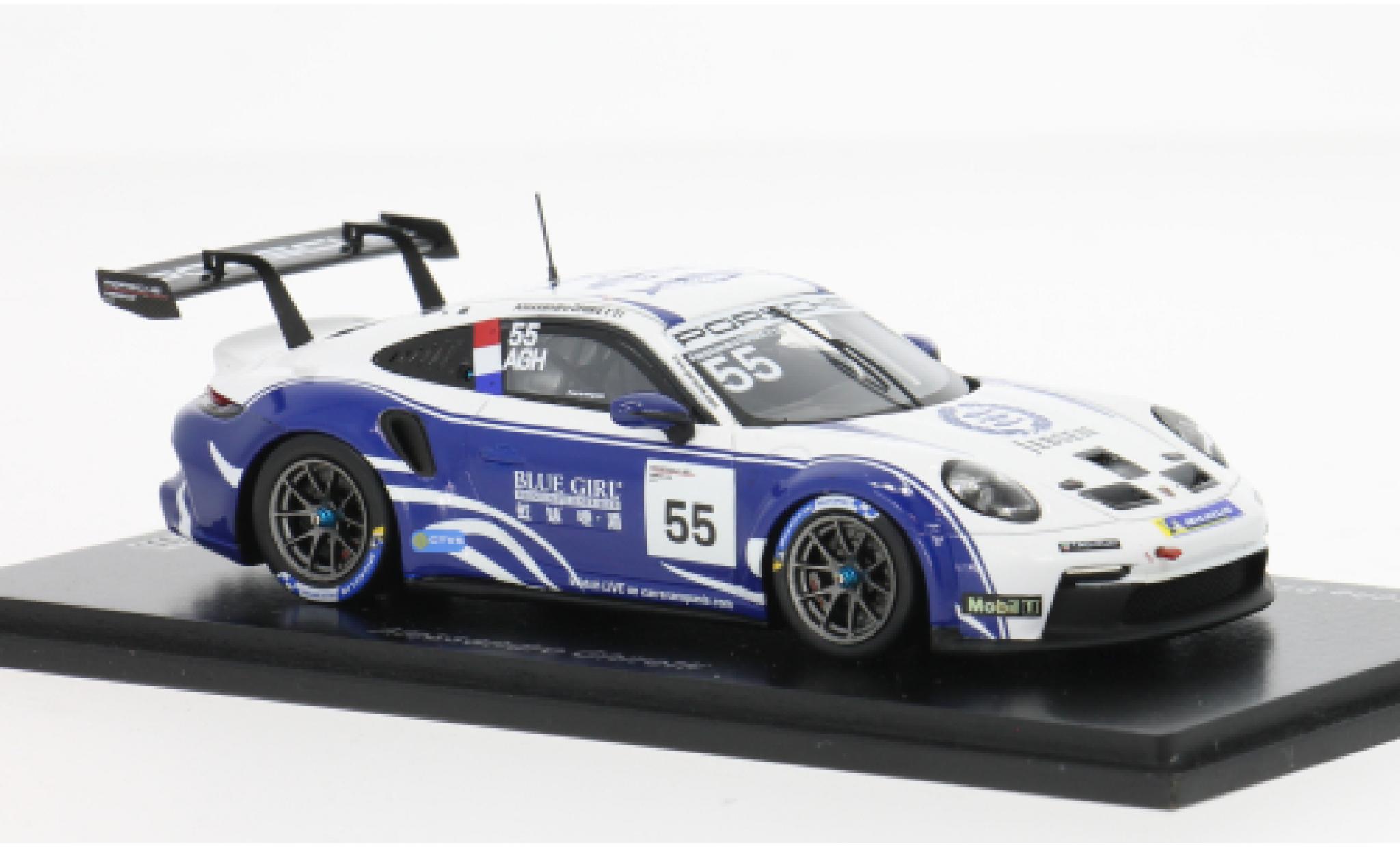 Porsche 911 Spark GT3 Carrera Cup Asia 2024 #55 1:43 modellino in miniatura