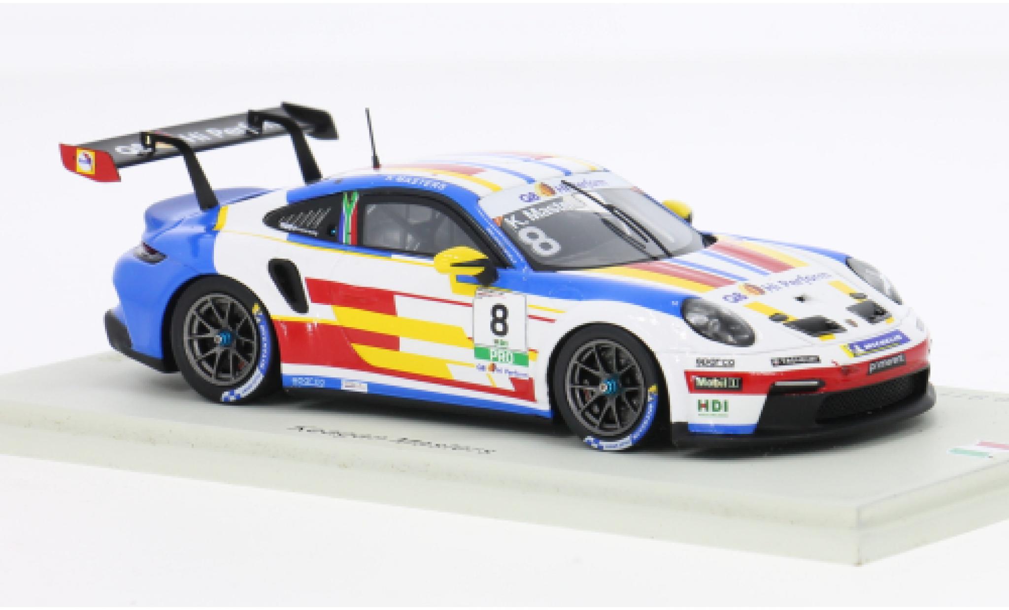 Porsche 911 Spark GT3 Carrera Cup Italia 2024 #8 1:43 modellino in miniatura