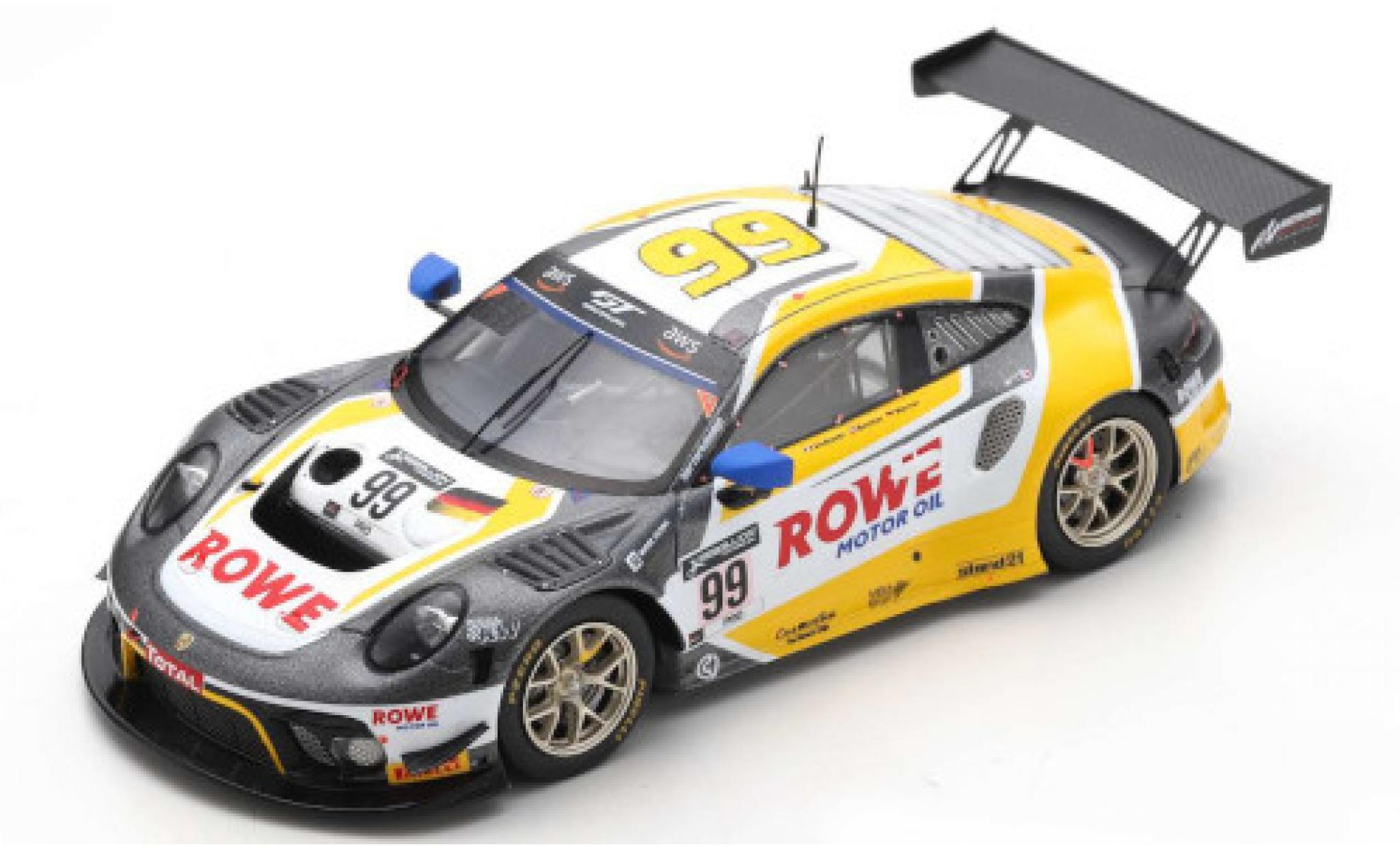 Porsche 992 GT3 R 1/43 Spark 911 GT3 R (991) No.99 Rowe Racing ROWE 24h Spa 2020 K.Bachler/D.Werner/J.Andlauer modellino in miniatura