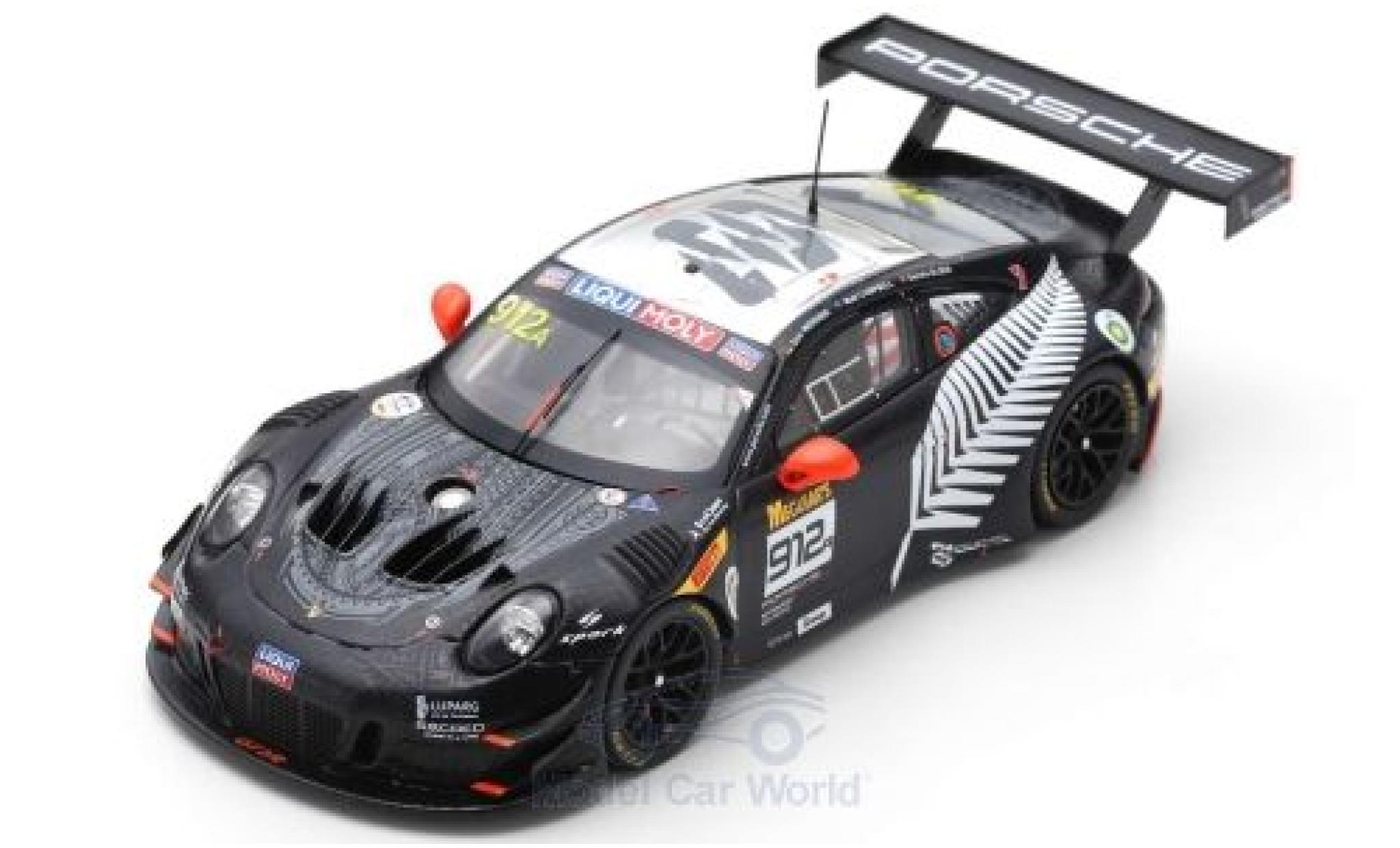 Porsche 992 GT3 R 1/43 Spark 911 GT3 R No.912 EBM 12h Bathurst 2019 D.Werner/D.Olsen/M.Campbell modellino in miniatura