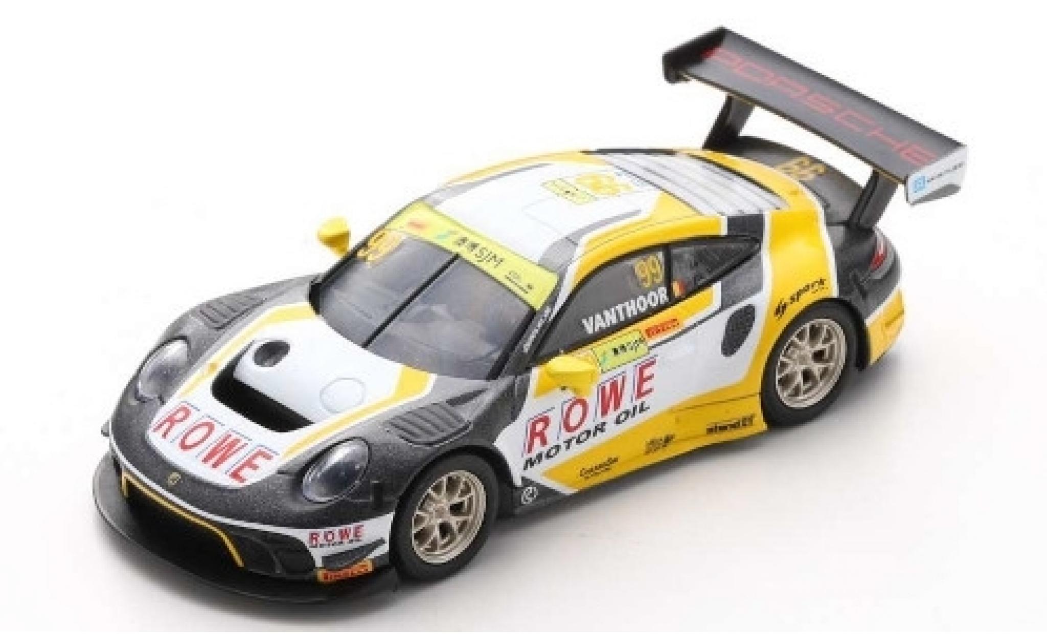 Porsche 992 GT3 R 1/43 Spark 911 GT3 R No.99 ROWE Racing Fia GT World Cup Macau 2019 L.Vanthoor modellino in miniatura