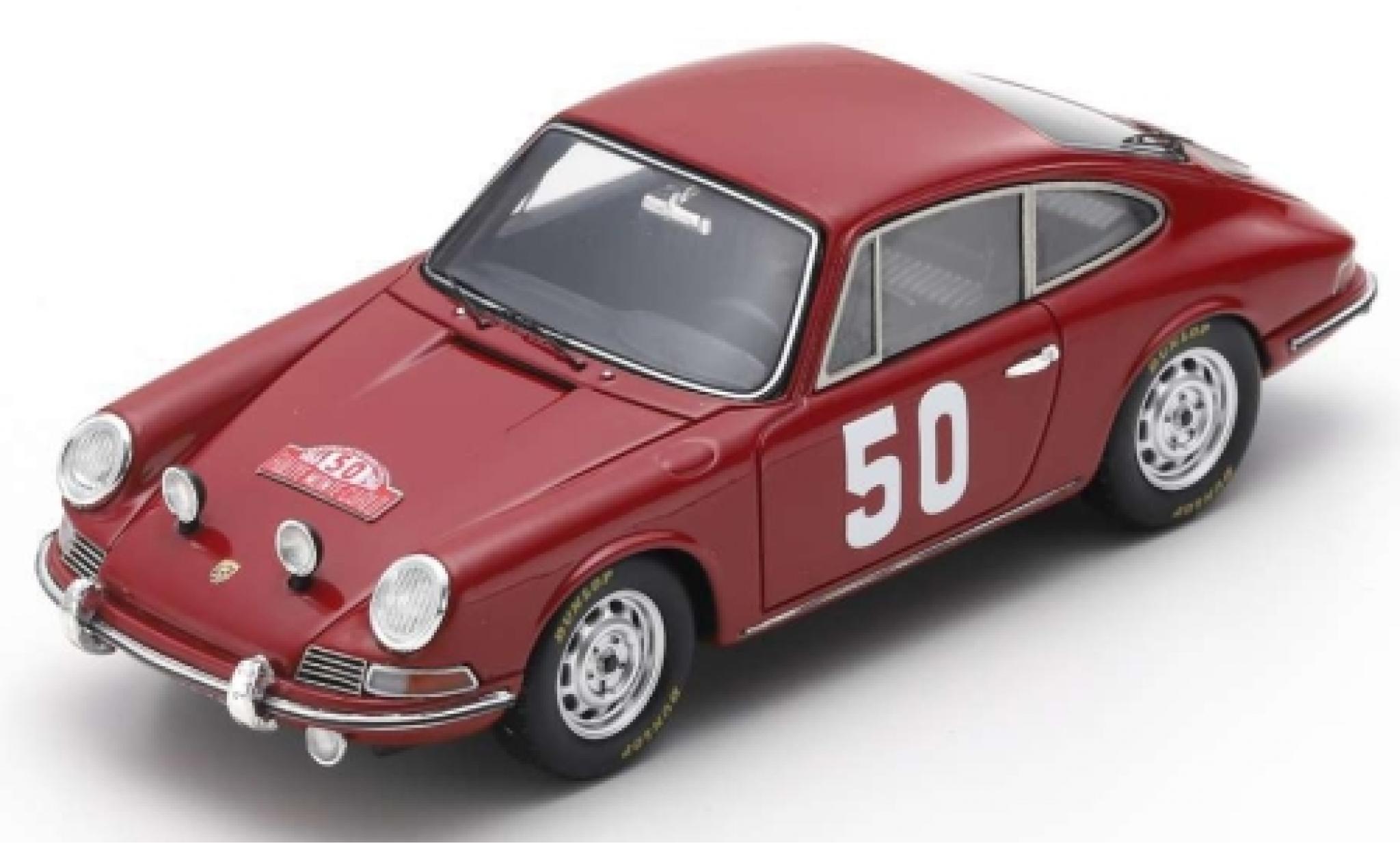 Porsche 911 1/43 Spark No.50 Rally Monte Carlo 1966 H.Perrier/P.du Pasquier modellino in miniatura