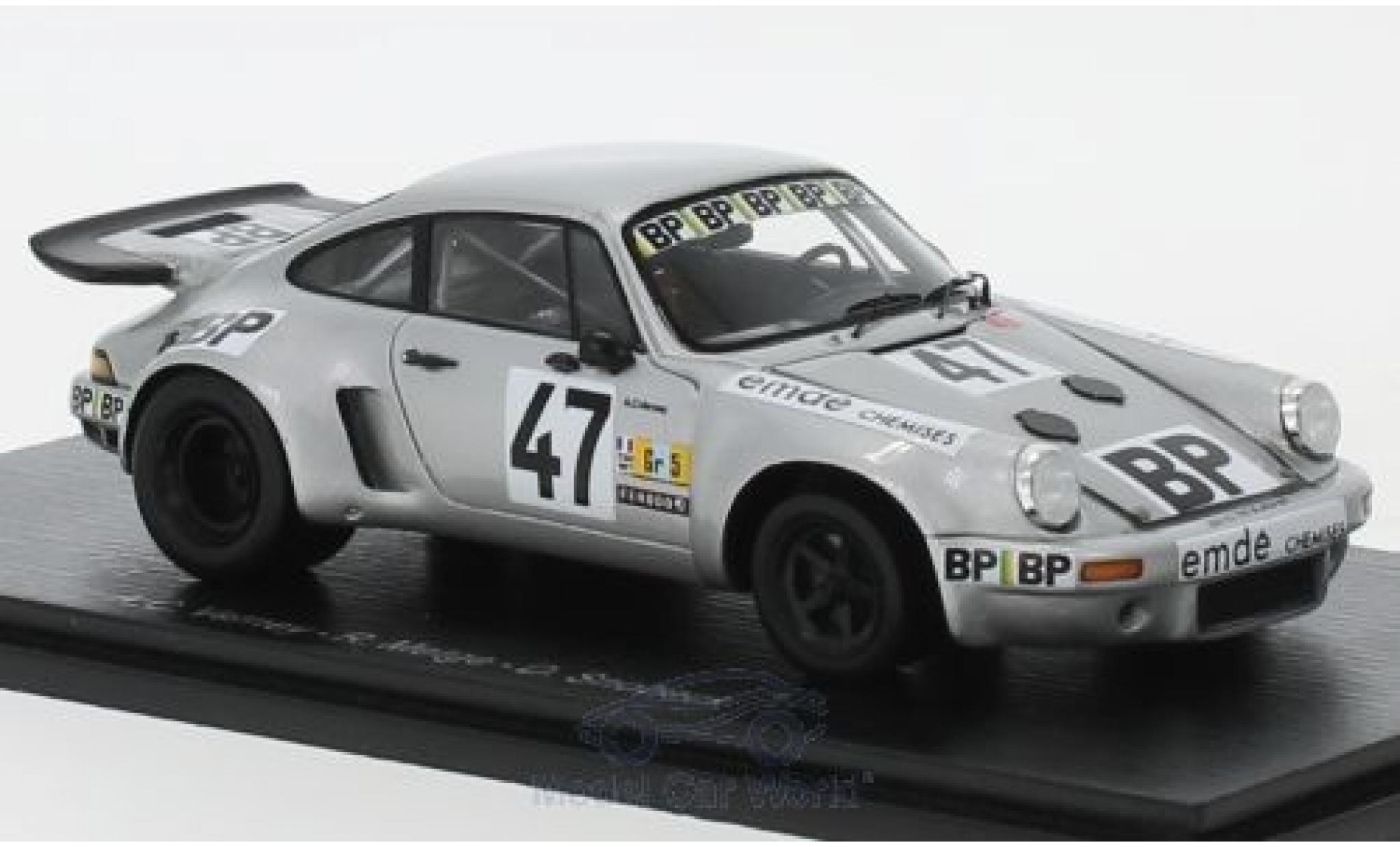 Porsche 930 RSR 1/43 Spark 911 RSR No.47 24h Le Mans 1977 A.C.Verney/R.Metge/D.Snobeck/H.Striebig modellino in miniatura