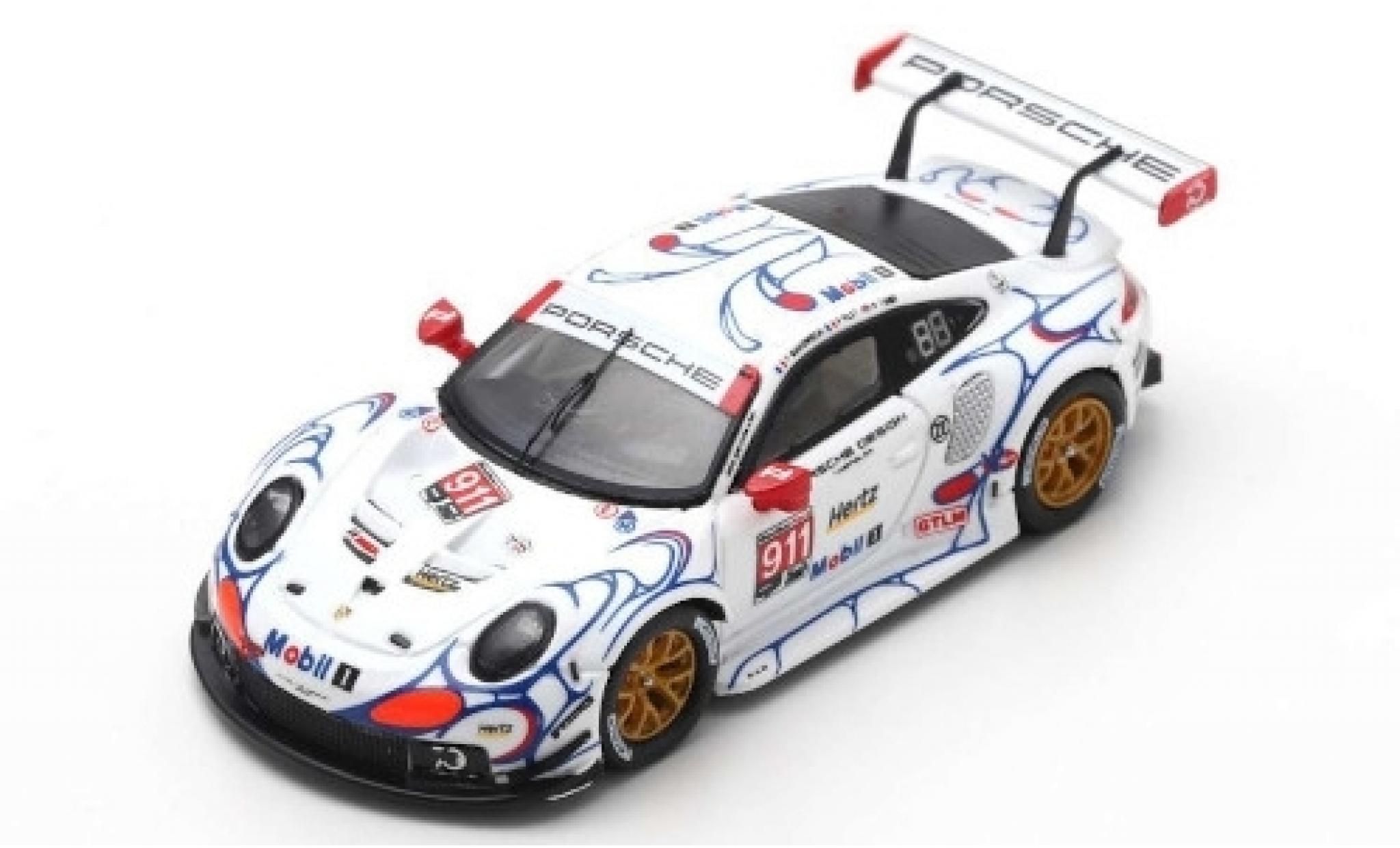 Porsche 991 RSR 1/43 Spark 911 RSR No.911 GT Team Petit Le Mans 2018 P.Pilet/N.Tandy/F.Makowiecki modellino in miniatura