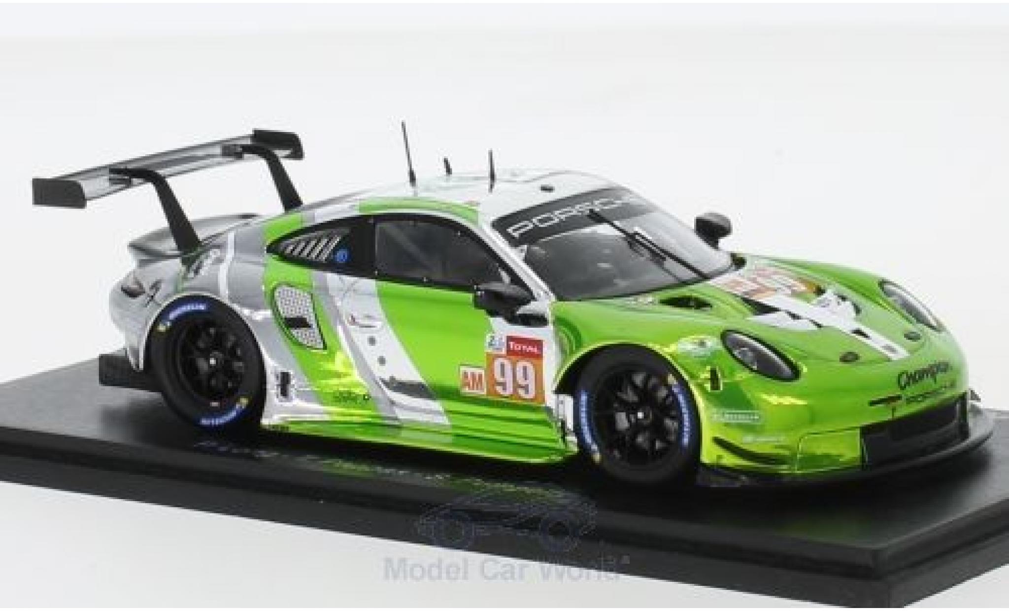 Porsche 991 RSR 1/43 Spark 911 RSR No.99 Prossoon Competition 24h Le Mans 2018 P.Long/T.Pappas/S.Pumpelly modellino in miniatura