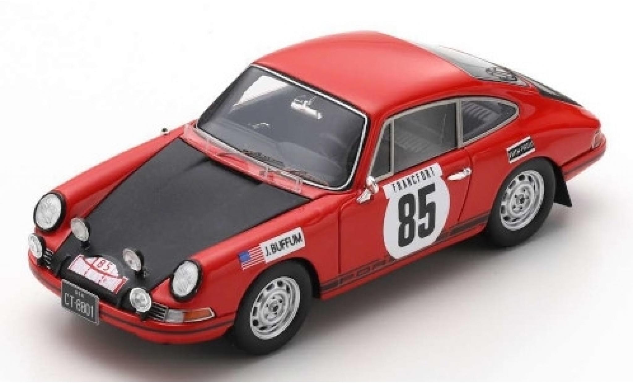 Porsche 911 1/43 Spark T No.85 Rally Monte Carlo 1969 J.Buffum/S.Behr modellino in miniatura