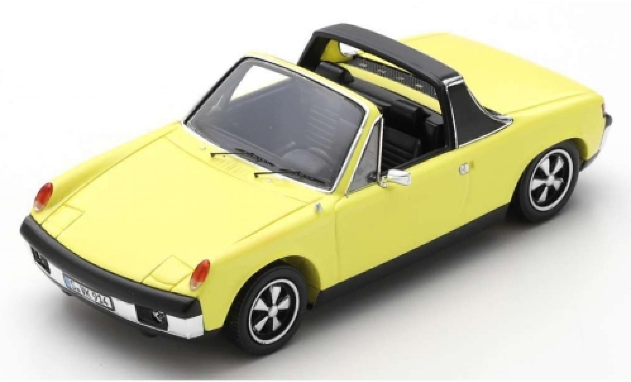 Porsche 914 1/43 Spark /6 giallo 1973 modellino in miniatura
