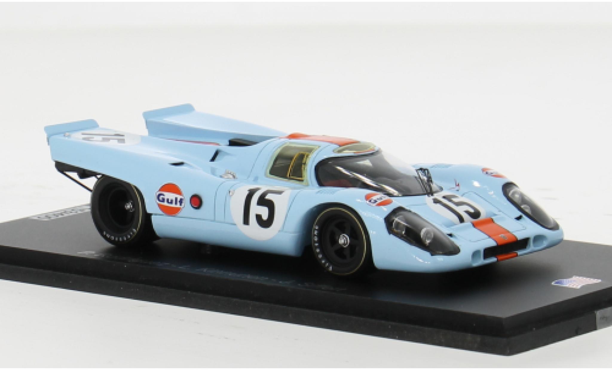 Porsche 917 1970 1/43 Spark K No.15 12h Sebring 1:43 modellino in miniatura