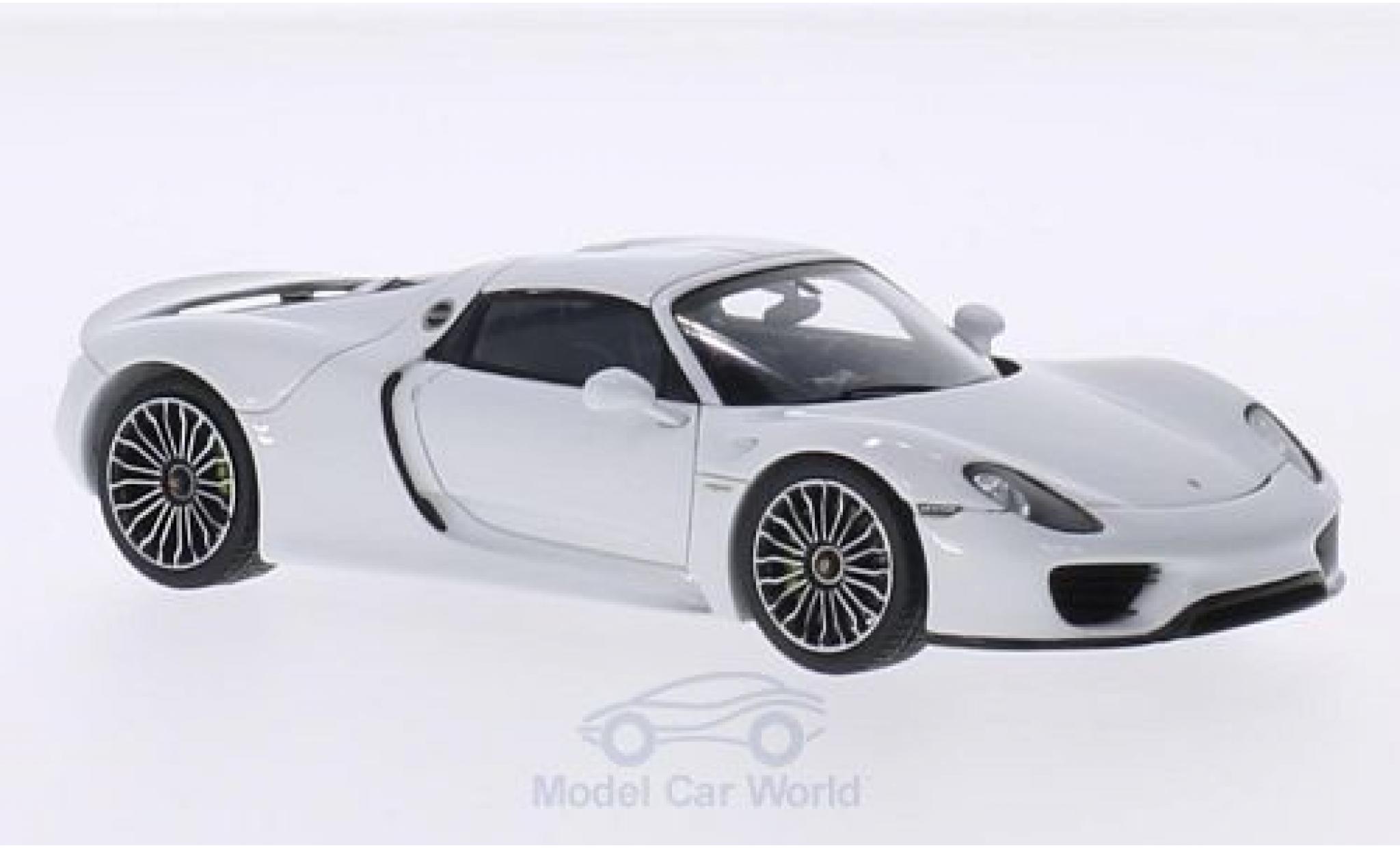 Porsche 918 1/43 Spark Spyder bianco modellino in miniatura