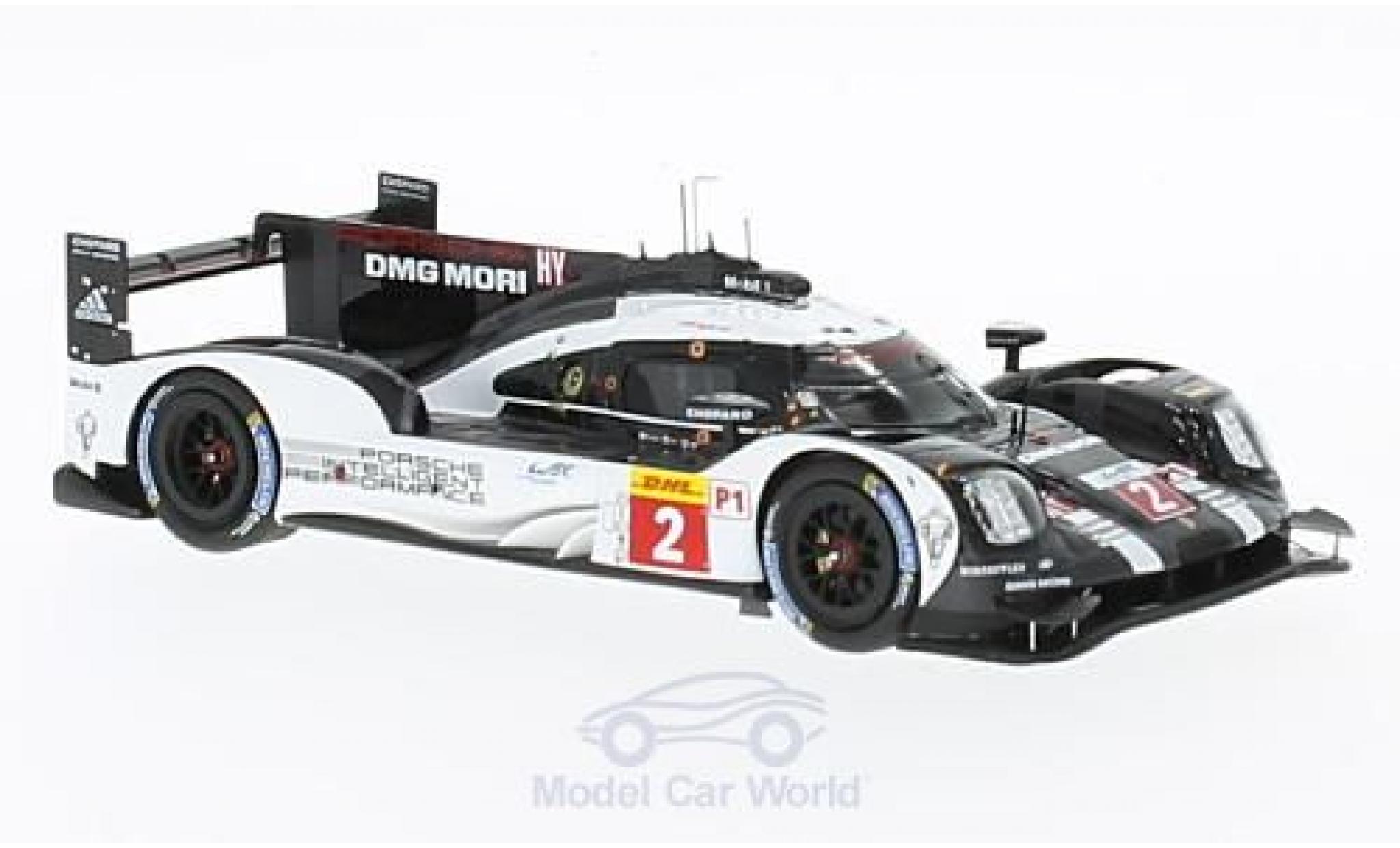 Porsche 919 2016 1/43 Spark Hybrid HY No.2 Team WEC 6h Bahrain 2016 R.Dumas/N.Jani/M.Lieb modellino in miniatura