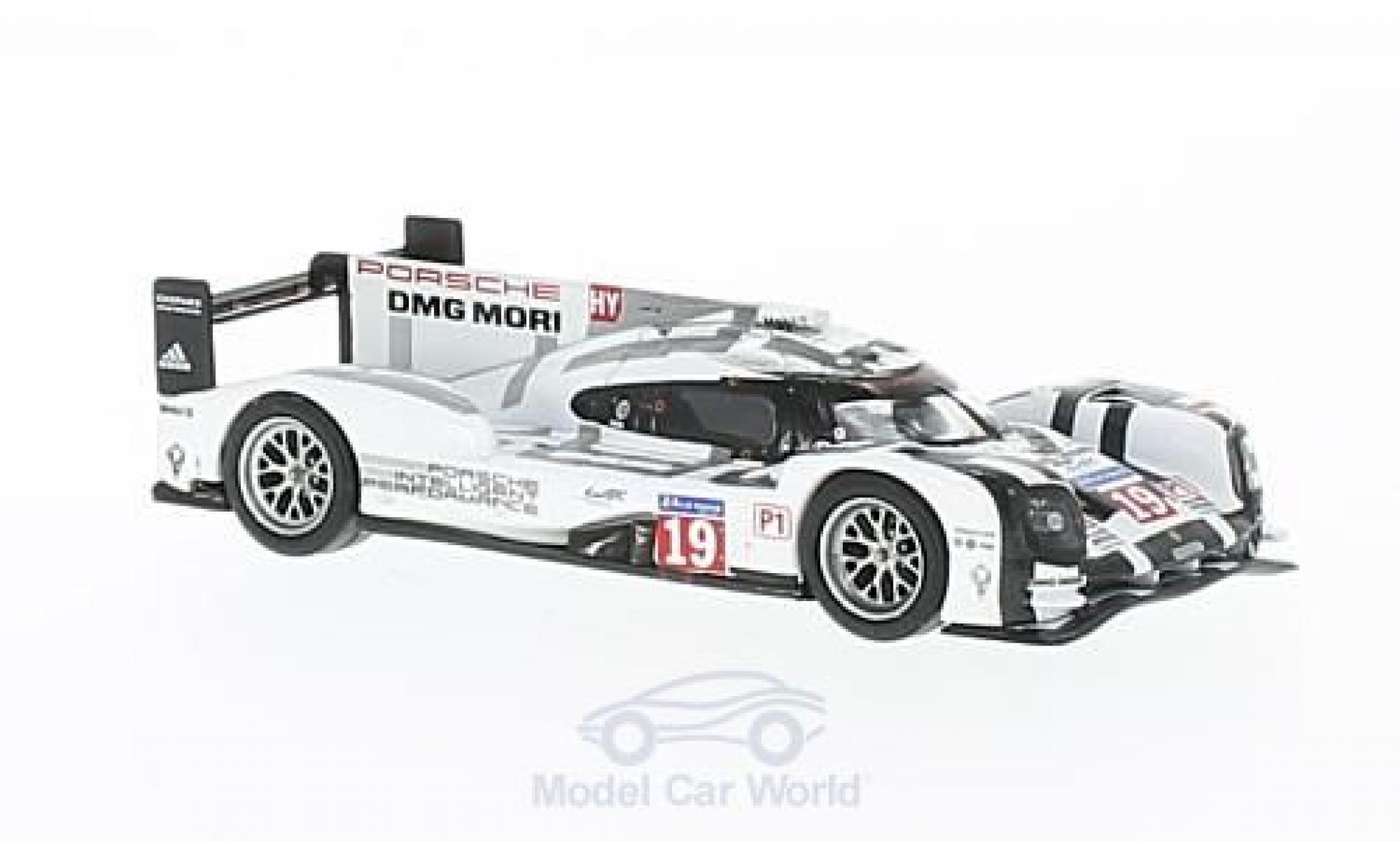Porsche 919 1/64 Spark Hybrid No.19 24h Le Mans 2015 N.Hülkenberg/E.Bamber/N.Tandy modellino in miniatura