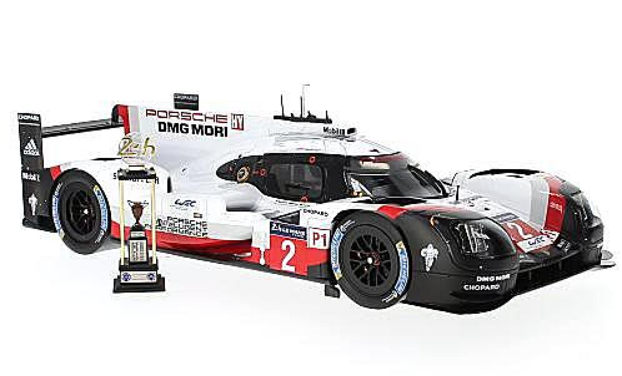 Porsche 919 1/18 Spark Hybrid No.2 LMP Team 24h Le Mans 2017 T.Bernhard/E.Bamber/B.Hartley modellino in miniatura
