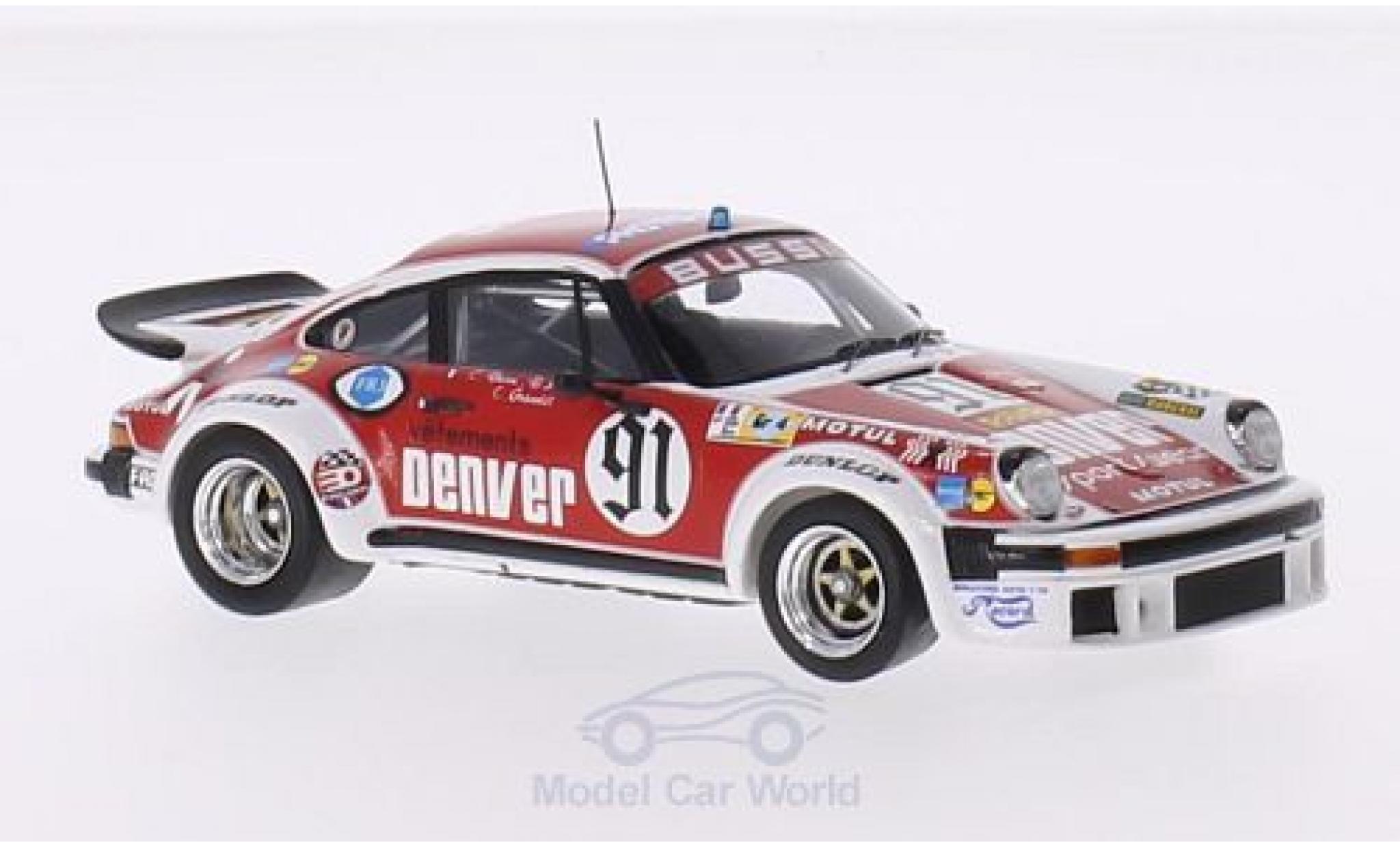 Porsche 934 1980 1/43 Spark No.91 Denver 24h Le Mans 1980 C.Bussi/B.Salam/C.Grandet modellino in miniatura