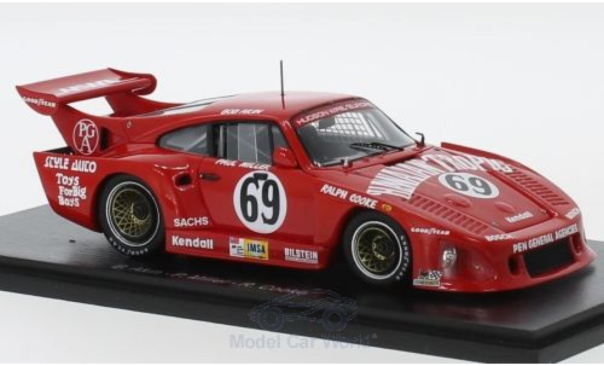 Porsche 935 1980 1/43 Spark K3 No.69 Hawaiian Tropic 24h Le Mans 1980 B.Akin/P.Miller/R.Kent-Cooke modellino in miniatura