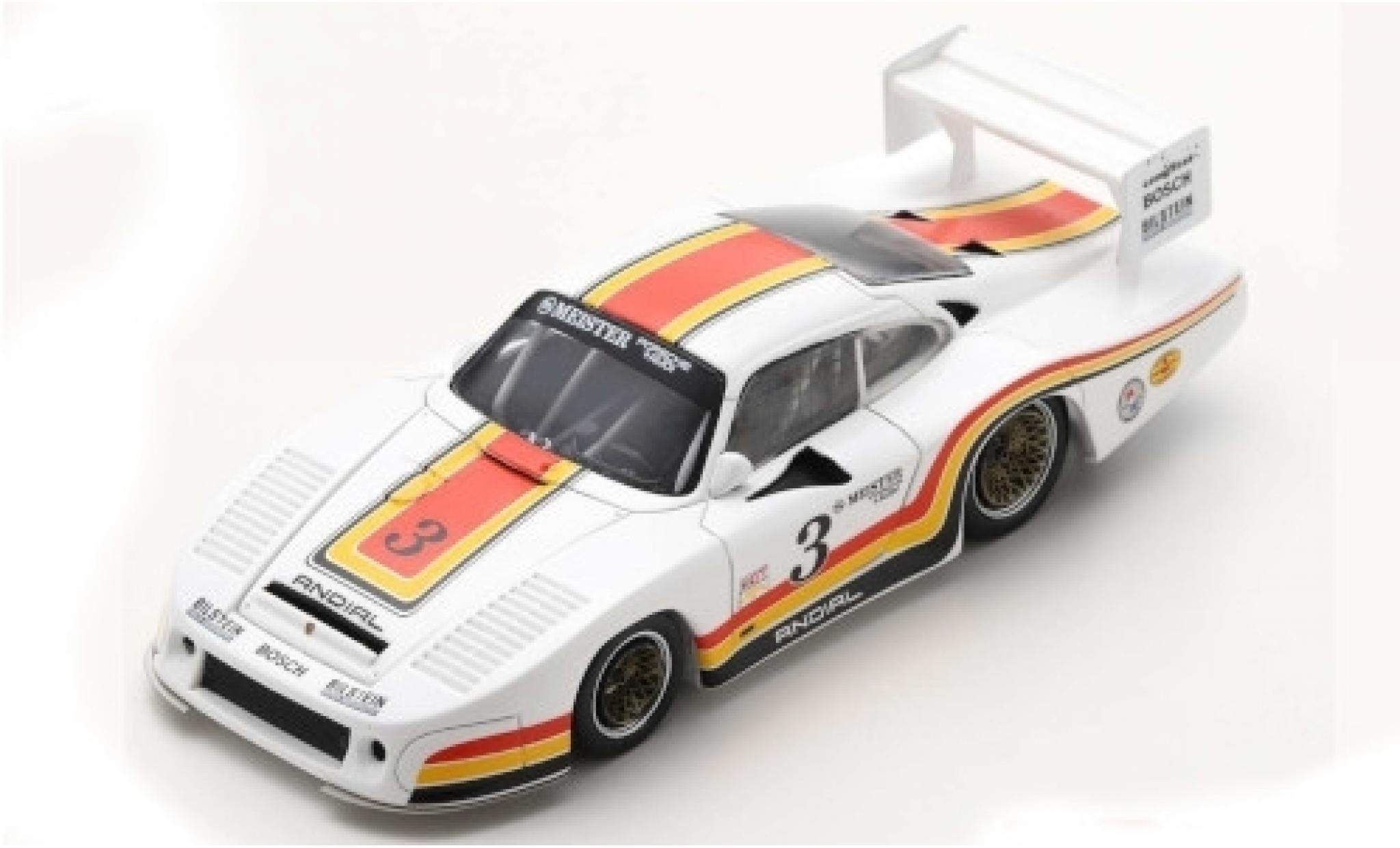 Porsche 935 1/43 Spark L No.3 6h Riverside 1982 A.Holbert/H.Grohs modellino in miniatura