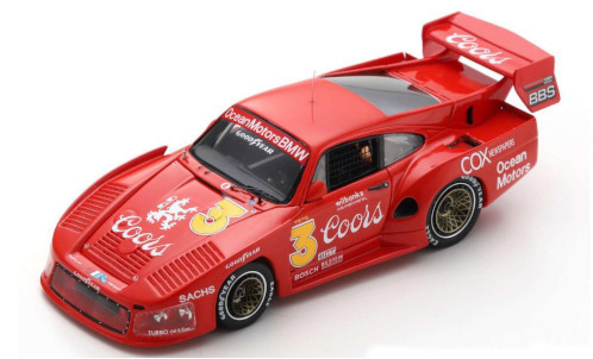 Porsche 935 1980 1/43 Spark M16 No.3 Ocean Motors Coors Portland 1980 J.Busby modellino in miniatura