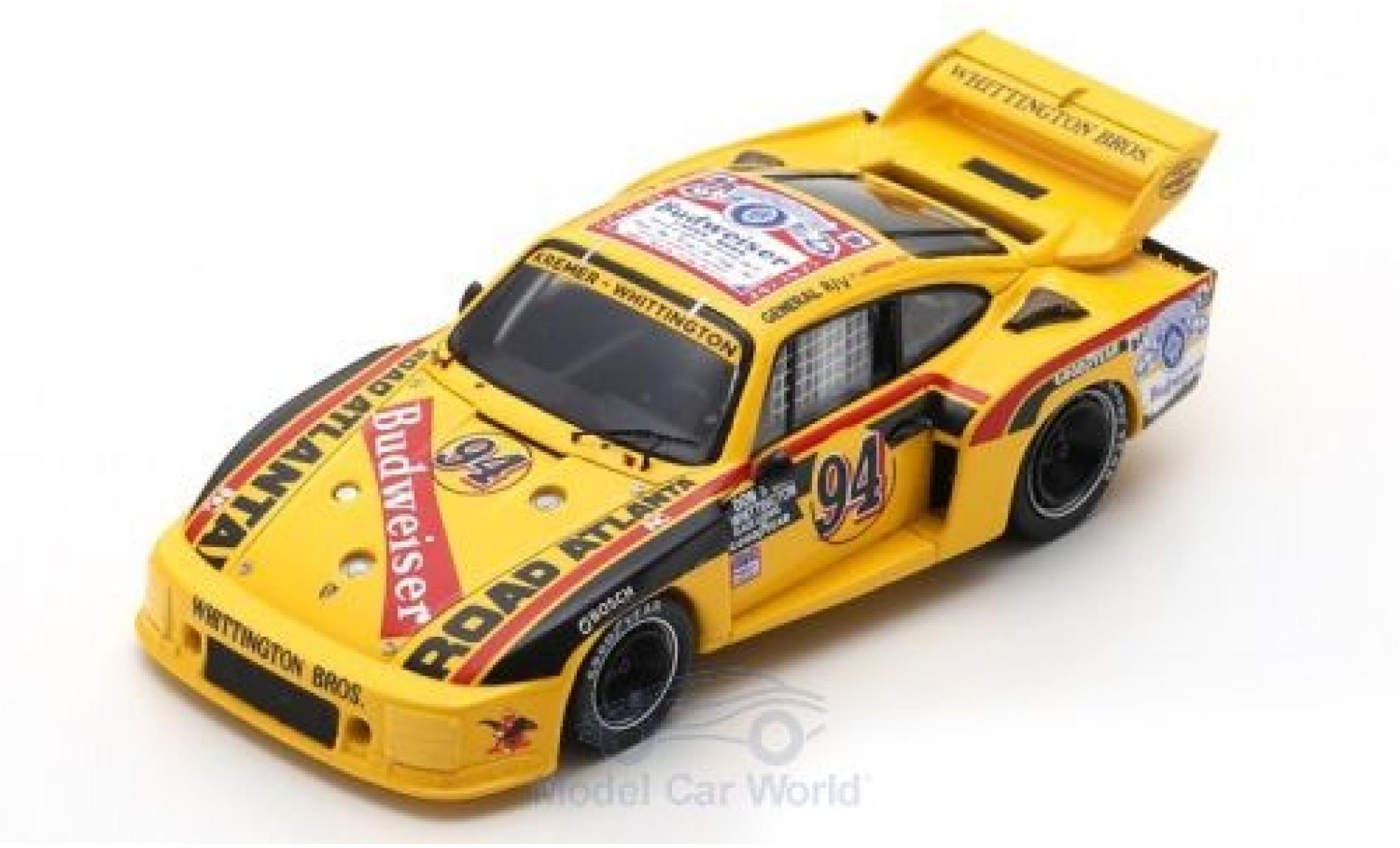 Porsche 935 1979 1/43 Spark No.94 Kremer - Whittington Budweiser 6h Watkins Glen 1979 D.Whittington/K.Ludwig/B.Whittington modellino in miniatura